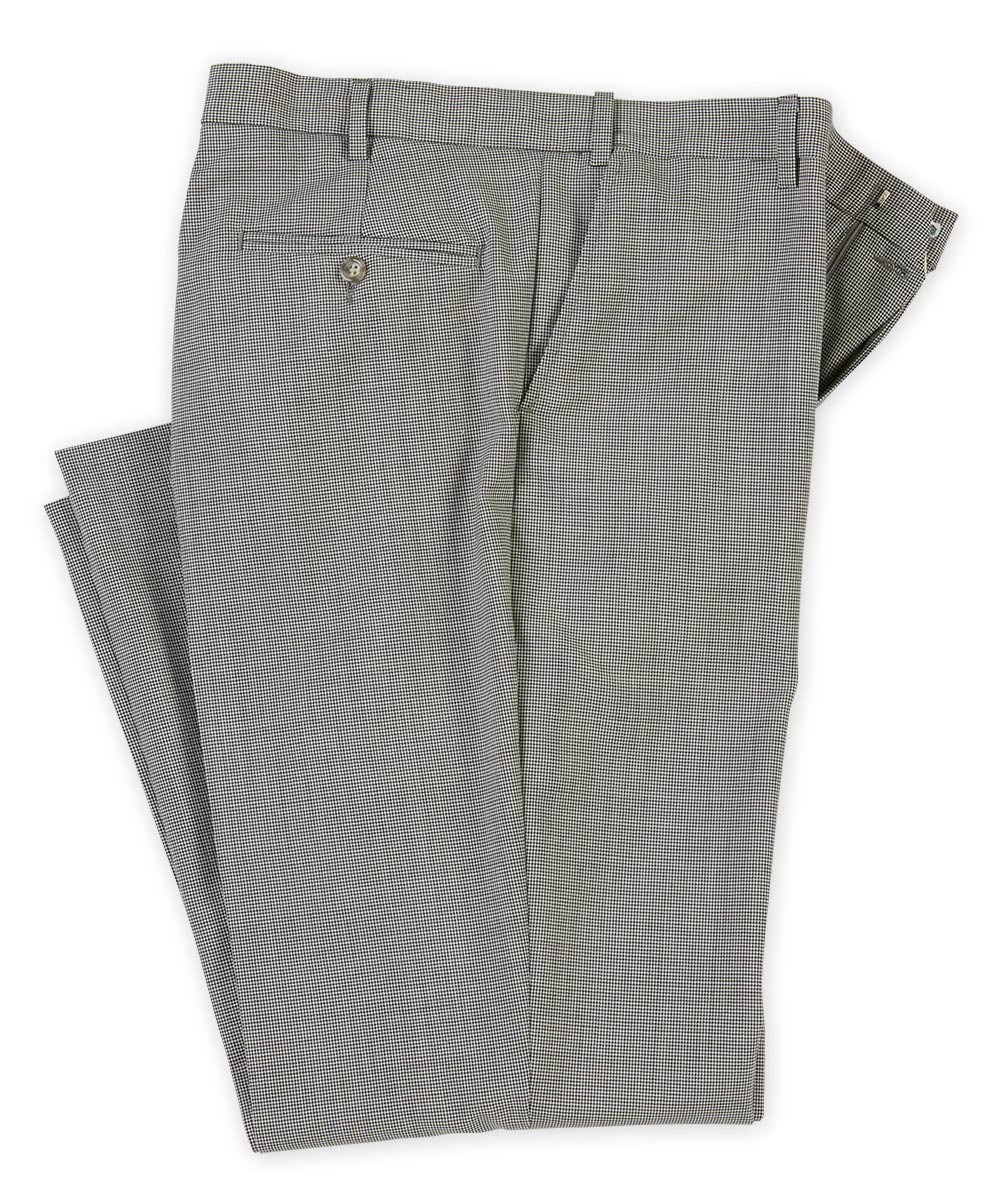 Westport 1989 Flat Front Houndstooth Wool Blend Dress Pants - Image 3