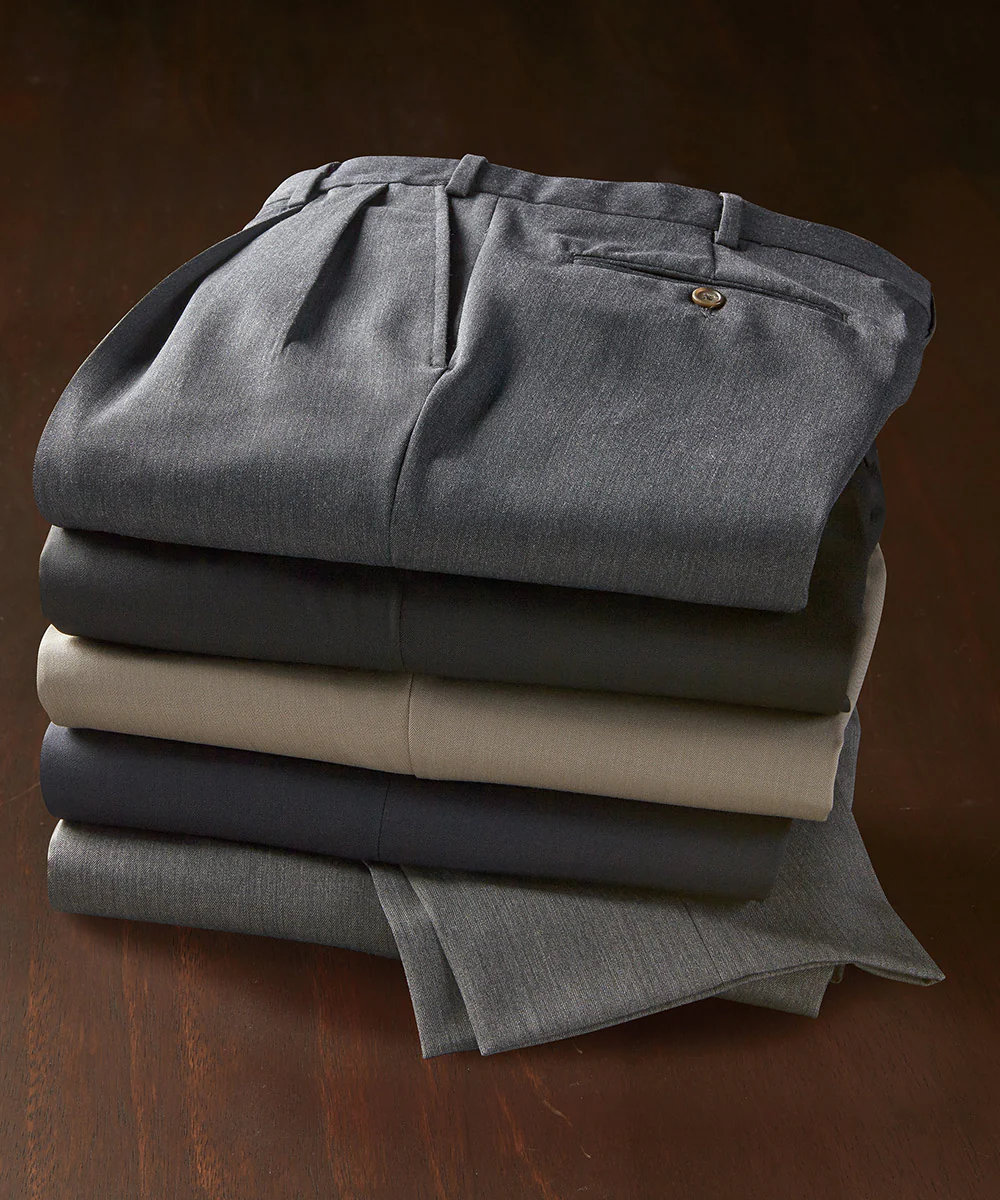Westport 1989 Pleated Wool Gabardine Dress Pants - Image 2