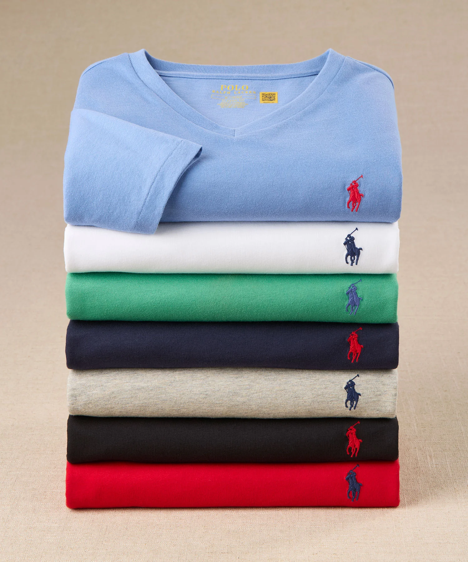 Polo Ralph Lauren Short Sleeve V-Neck Tee Shirt - Image 4