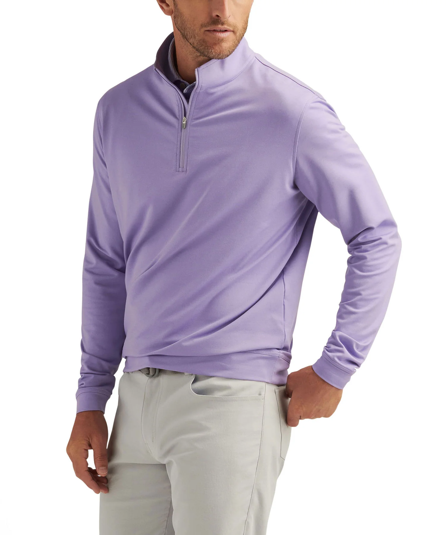 Peter Millar Perth Stretch Loop Terry Quarter-Zip Pullover - Image 28
