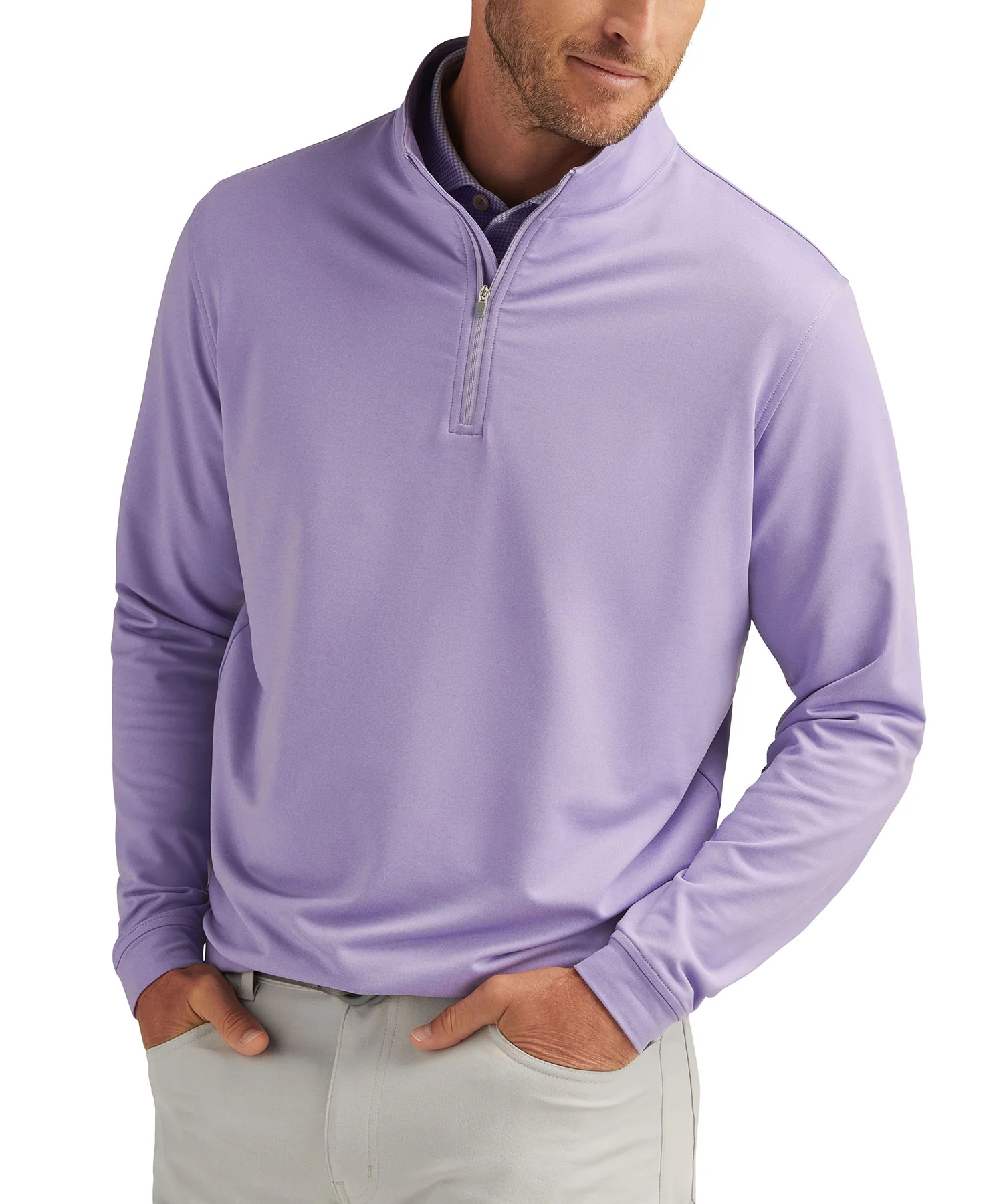 Peter Millar Perth Stretch Loop Terry Quarter-Zip Pullover - Image 30