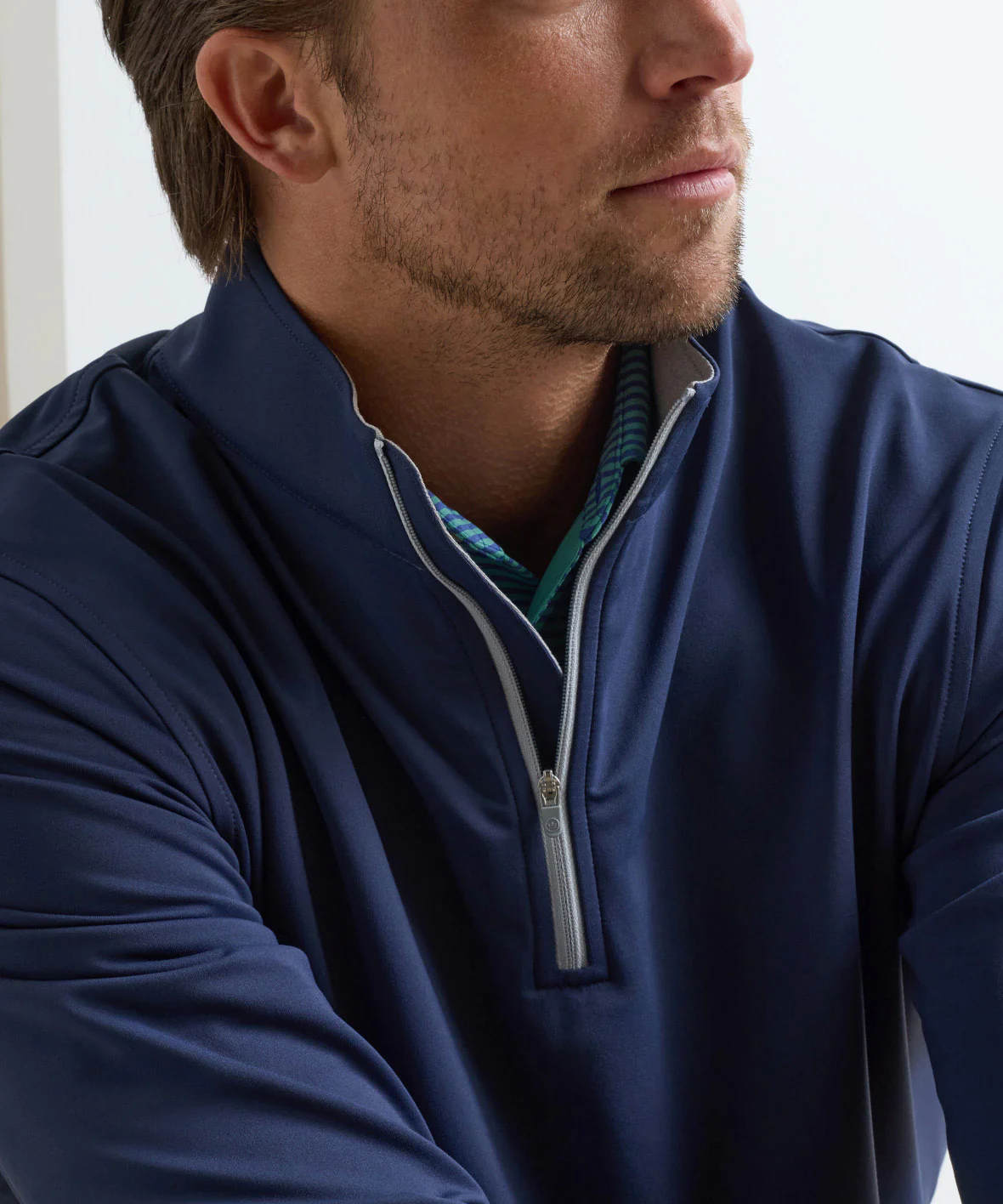 Peter Millar Perth Stretch Loop Terry Quarter-Zip Pullover - Image 39