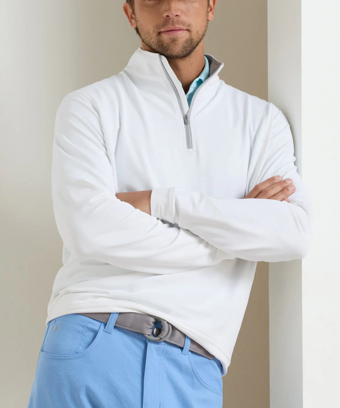 Peter Millar Perth Stretch Loop Terry Quarter-Zip Pullover - Image 43