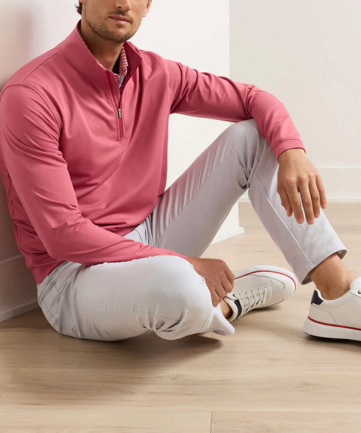 Peter Millar Perth Stretch Loop Terry Quarter-Zip Pullover - Image 43