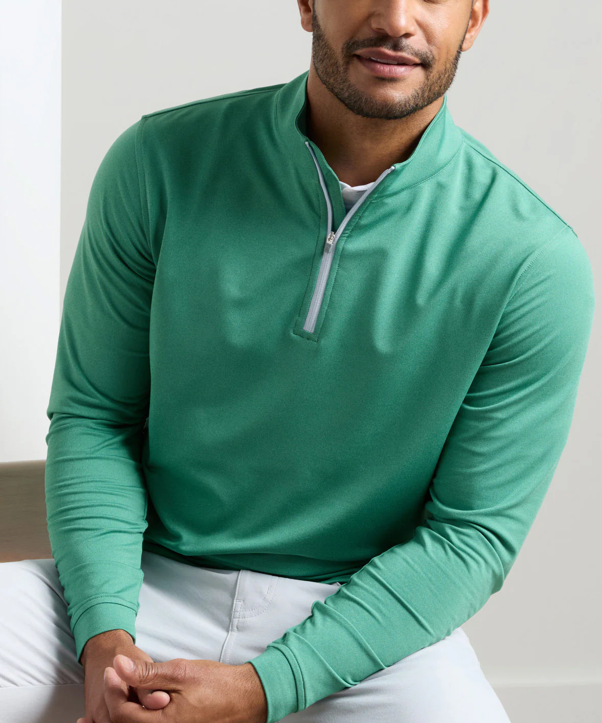 Peter Millar Perth Stretch Loop Terry Quarter-Zip Pullover - Image 53