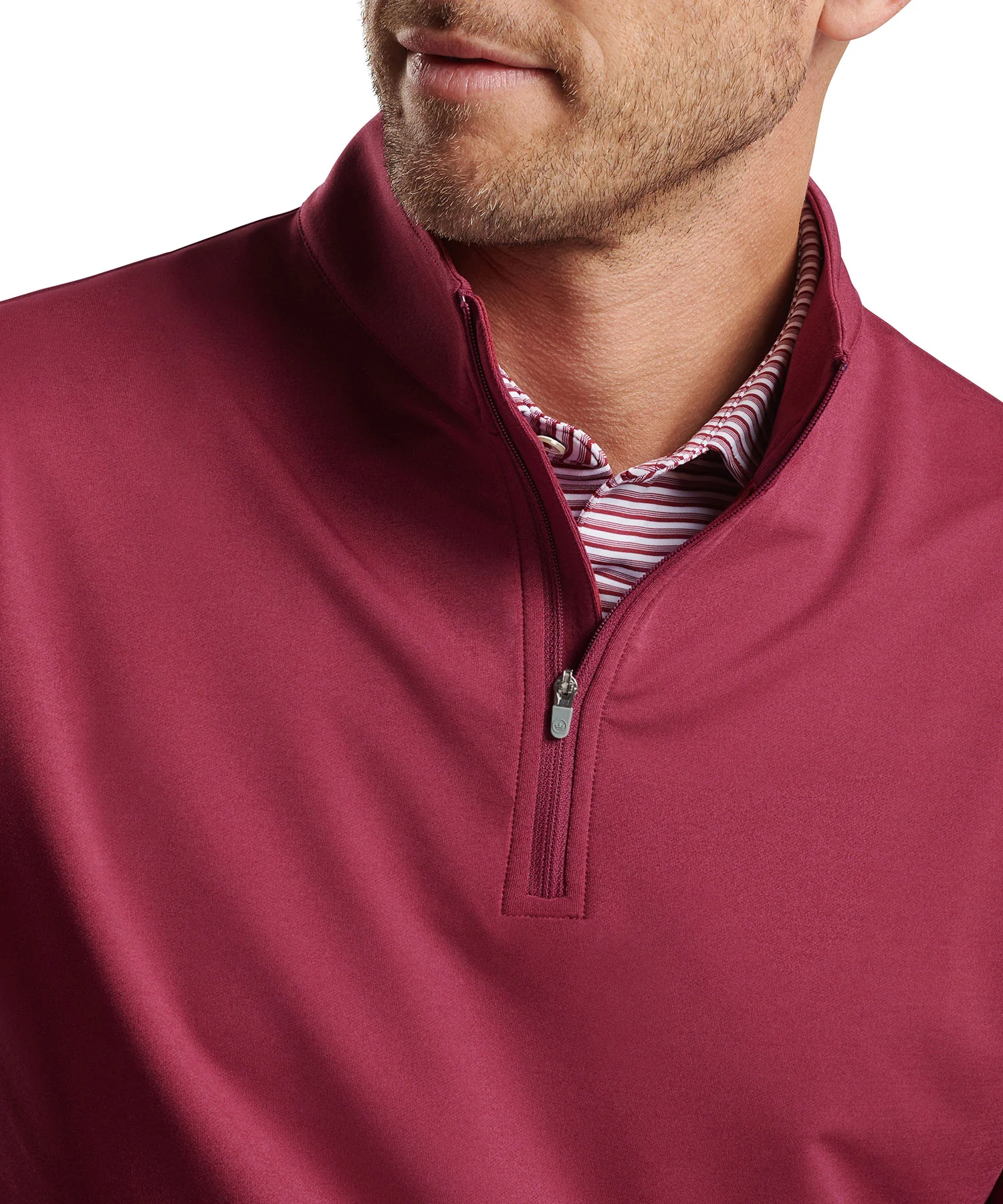 Peter Millar Perth Stretch Loop Terry Quarter-Zip Pullover - Image 8