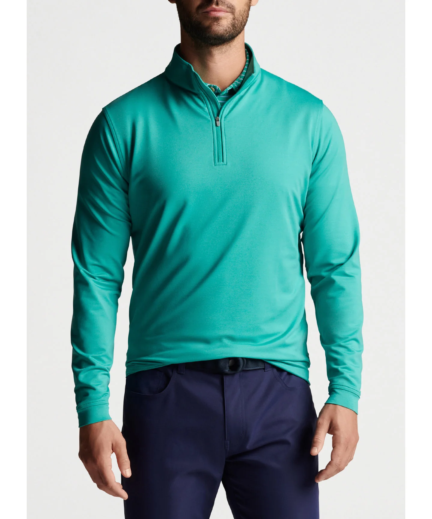Peter Millar Perth Stretch Loop Terry Quarter-Zip Pullover - Image 14