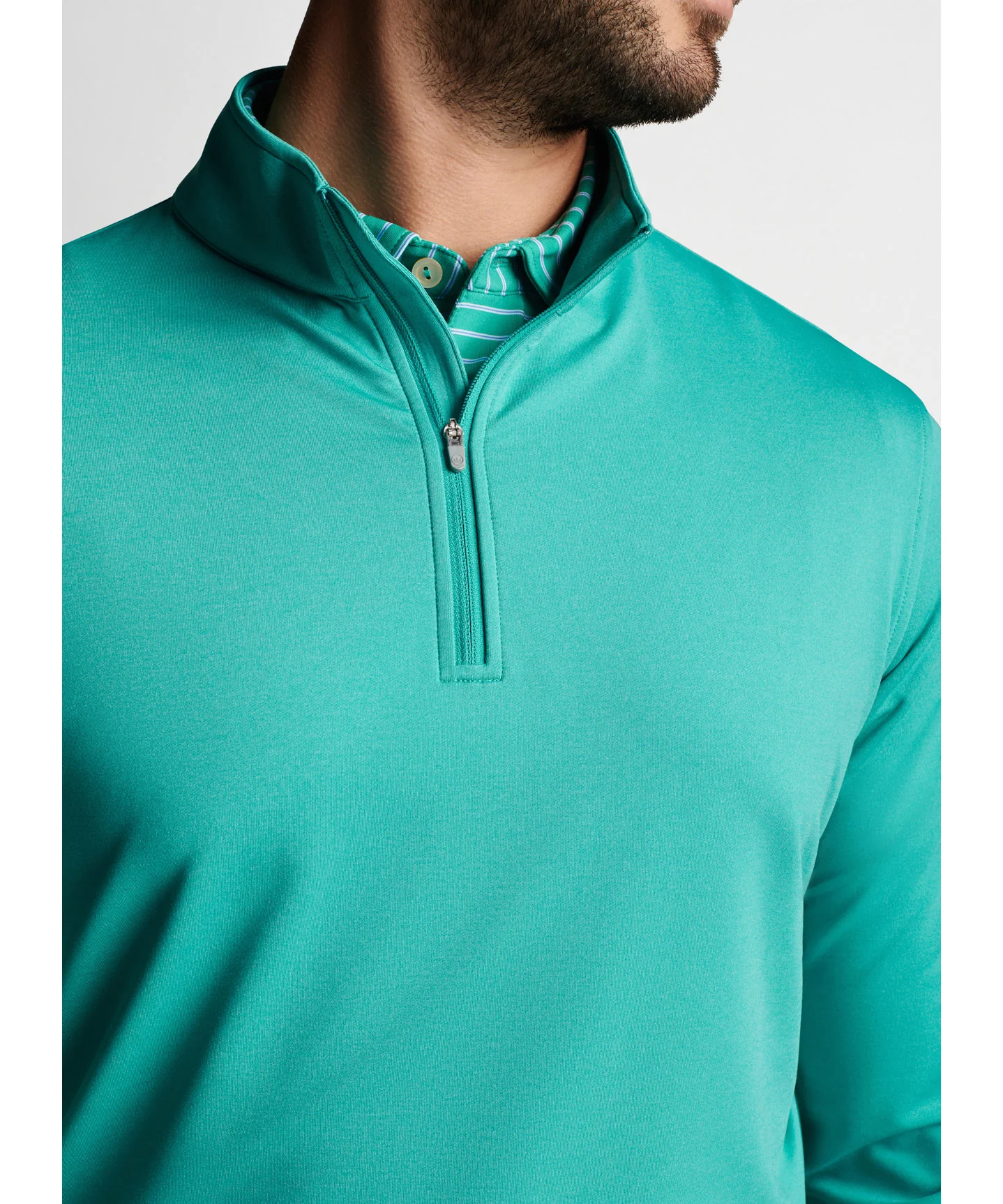 Peter Millar Perth Stretch Loop Terry Quarter-Zip Pullover - Image 16
