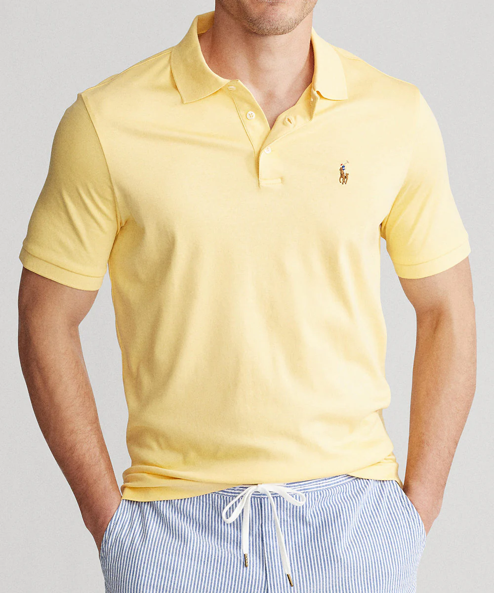 Polo Ralph Lauren Short Sleeve Classic Fit Soft Touch Pima Cotton Polo Shirt - Image 10