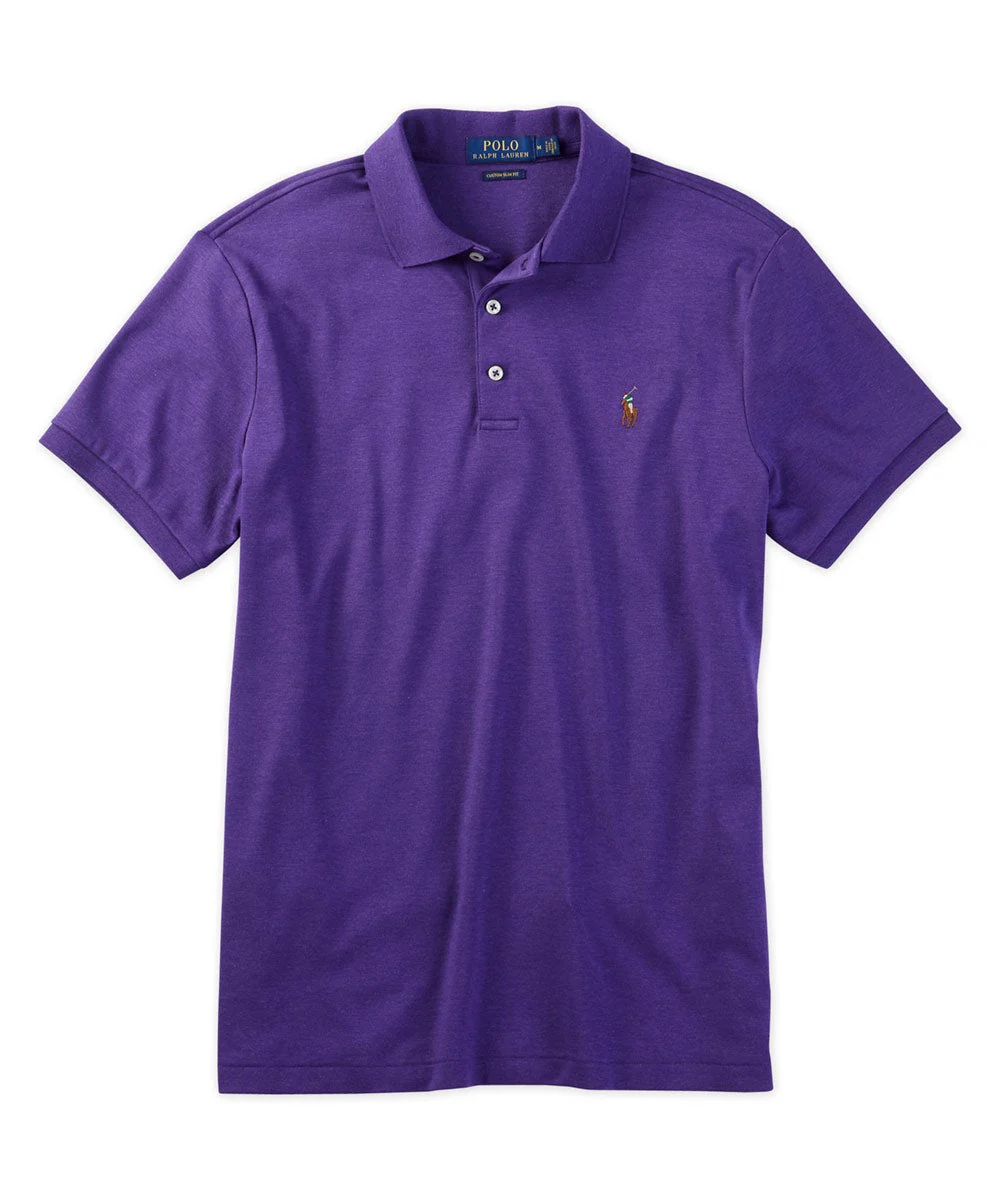 Polo Ralph Lauren Short Sleeve Classic Fit Soft Touch Pima Cotton Polo Shirt - Image 12