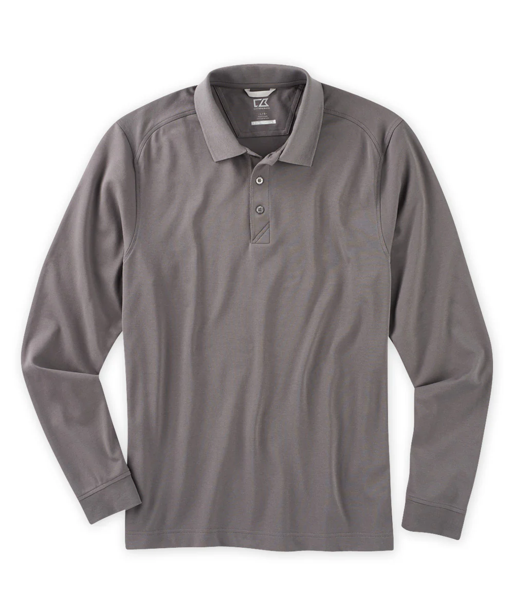 Cutter & Buck Long Sleeve Drytec Cotton+ Advantage Stretch Polo Shirt - Image 3