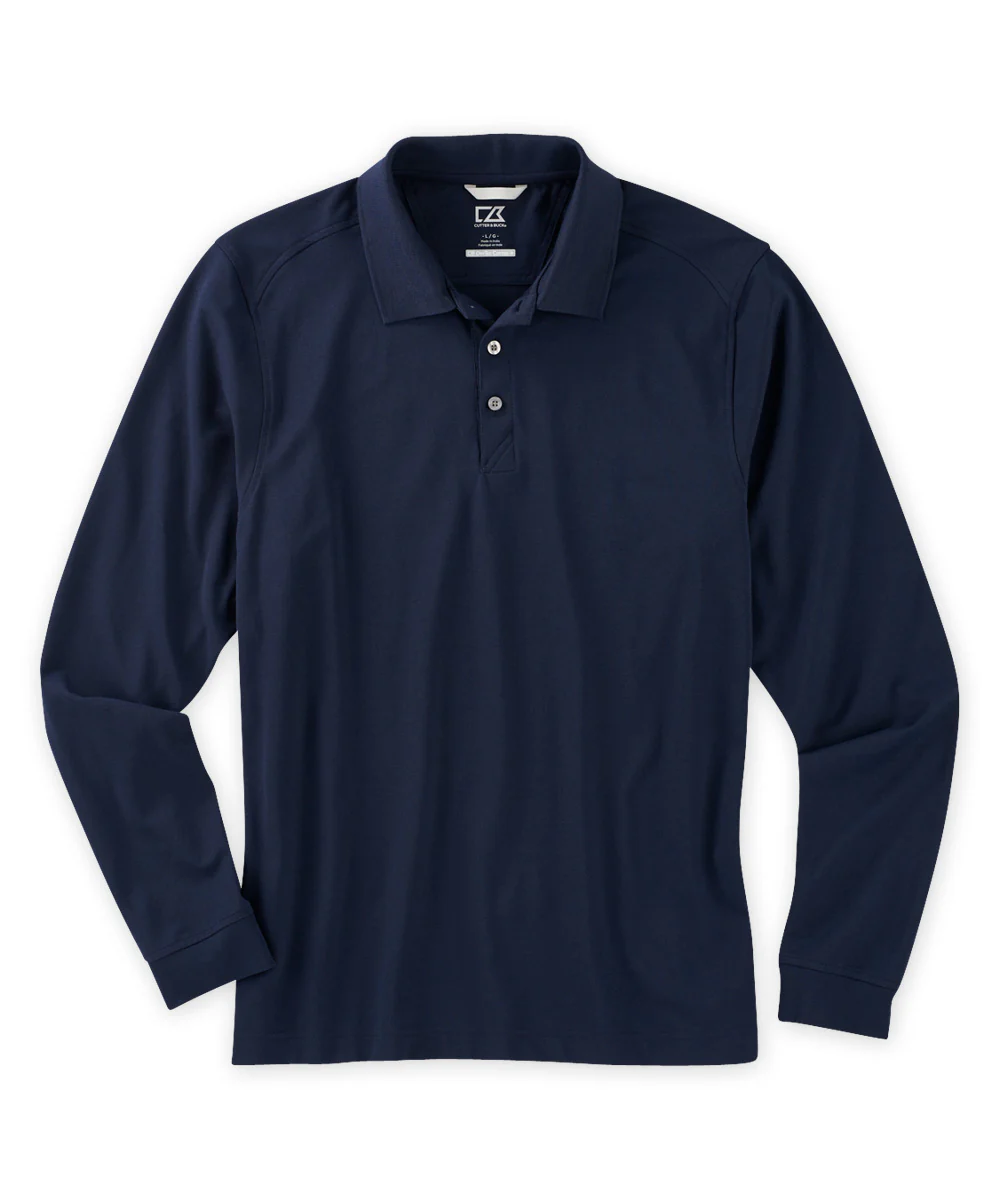 Cutter & Buck Long Sleeve Drytec Cotton+ Advantage Stretch Polo Shirt - Image 5