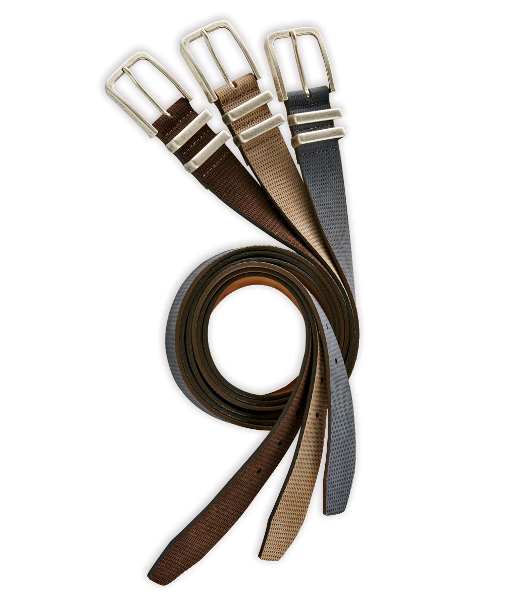 Diamond Embossed Suede Belt - Image 3