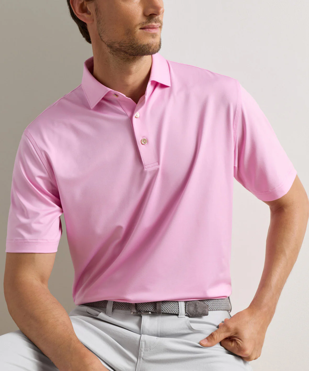 Peter Millar Solid Stretch Jersey Performance Polo Shirt - Image 49