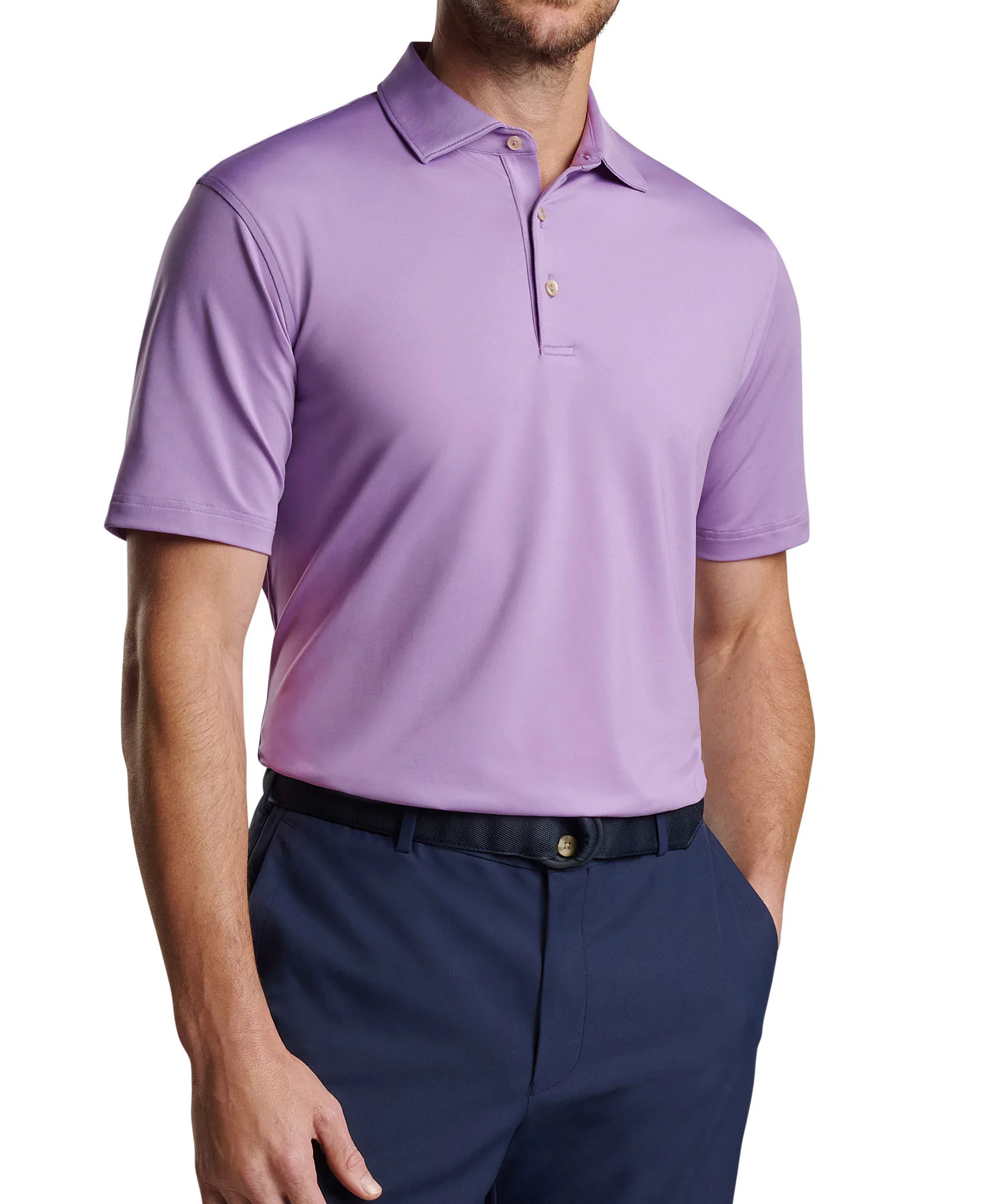 Peter Millar Solid Stretch Jersey Performance Polo Shirt - Image 12