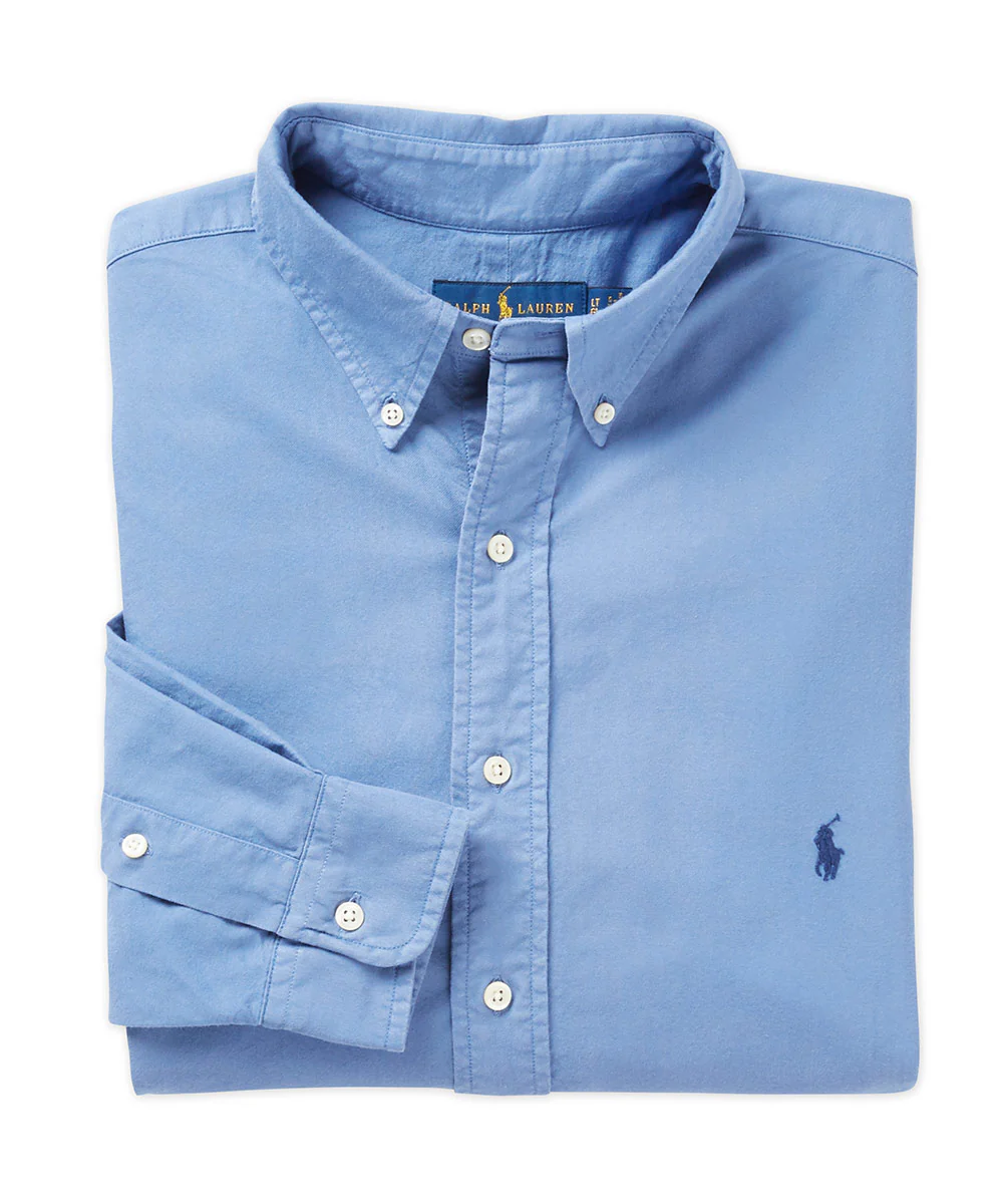 Polo Ralph Lauren Long Sleeve Garment Dyed Oxford Sport Shirt - Image 6