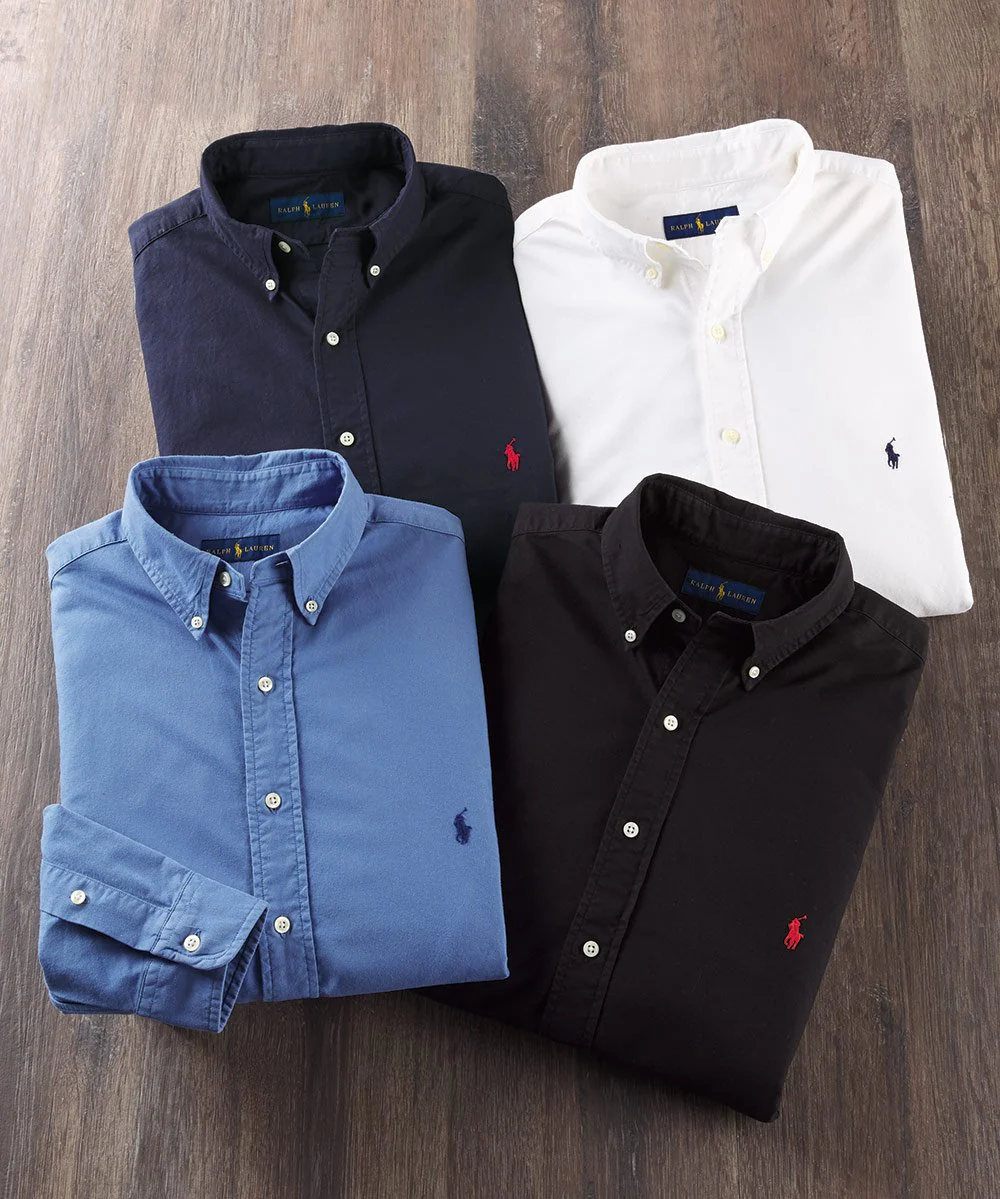 Polo Ralph Lauren Long Sleeve Garment Dyed Oxford Sport Shirt - Image 5