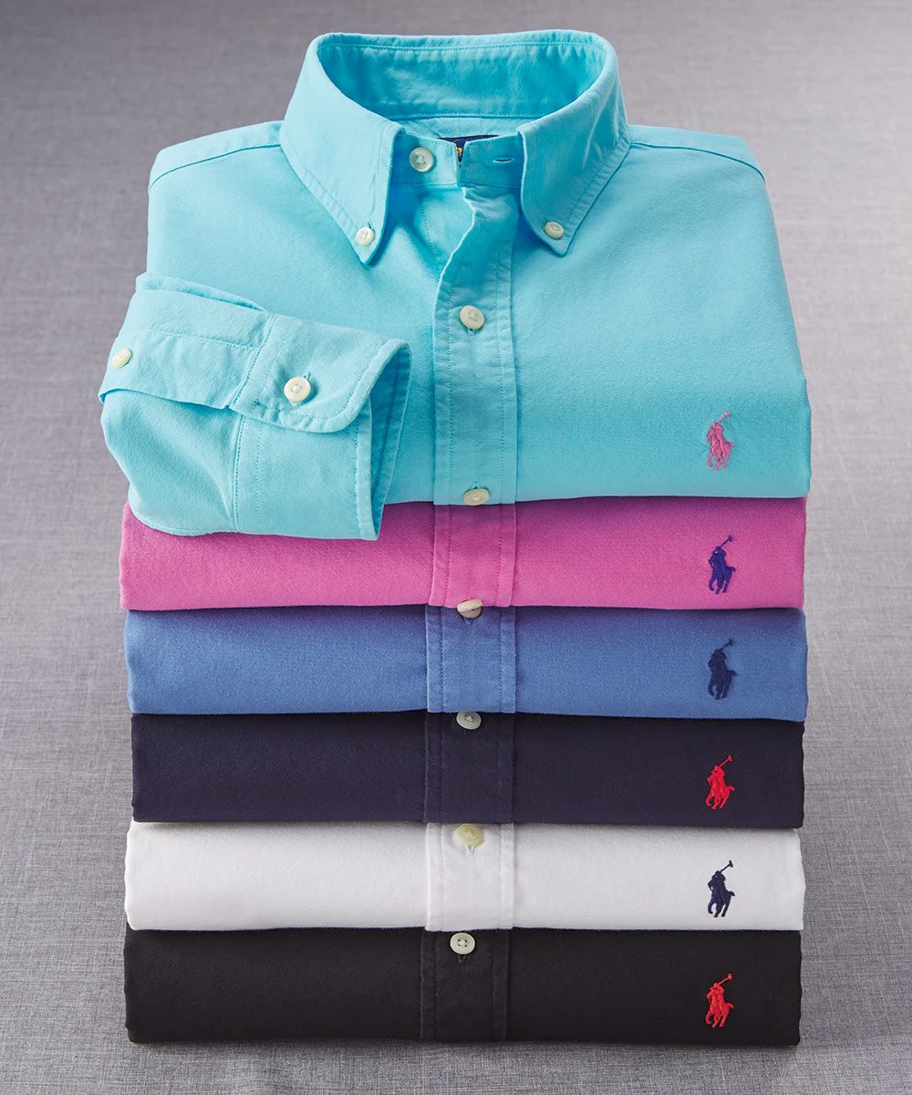 Polo Ralph Lauren Long Sleeve Garment Dyed Oxford Sport Shirt - Image 6