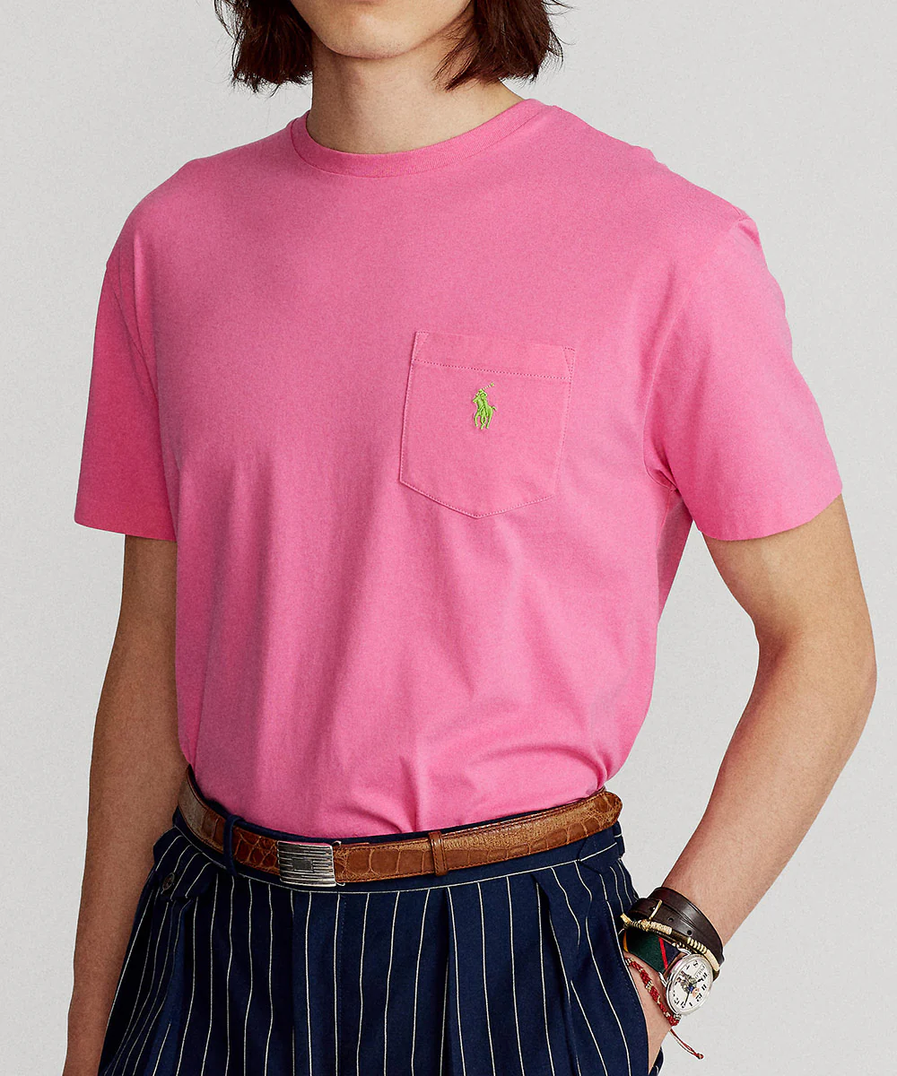 Polo Ralph Lauren Short Sleeve Solid Pocket Crewneck Tee Shirt - Image 15