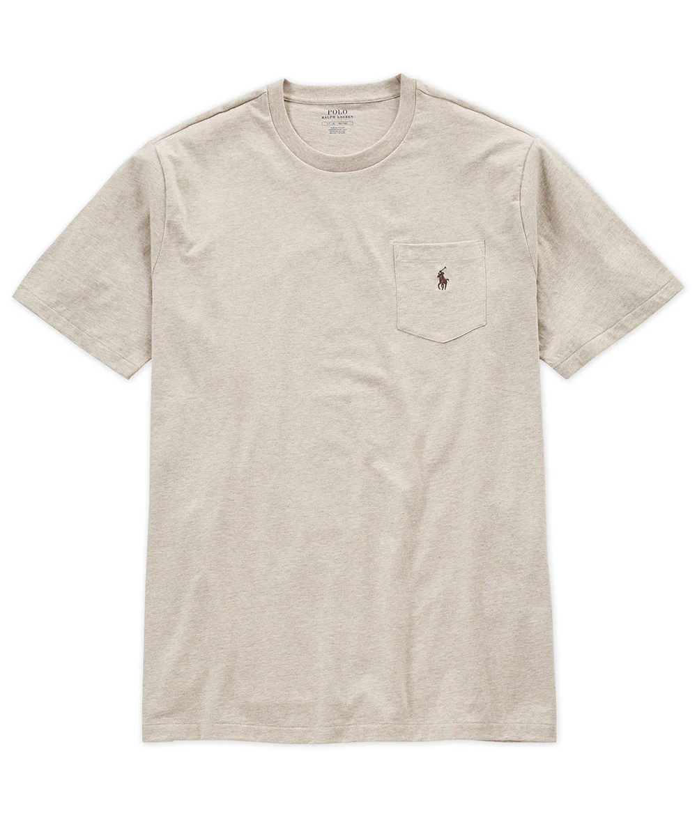 Polo Ralph Lauren Short Sleeve Solid Pocket Crewneck Tee Shirt - Image 8