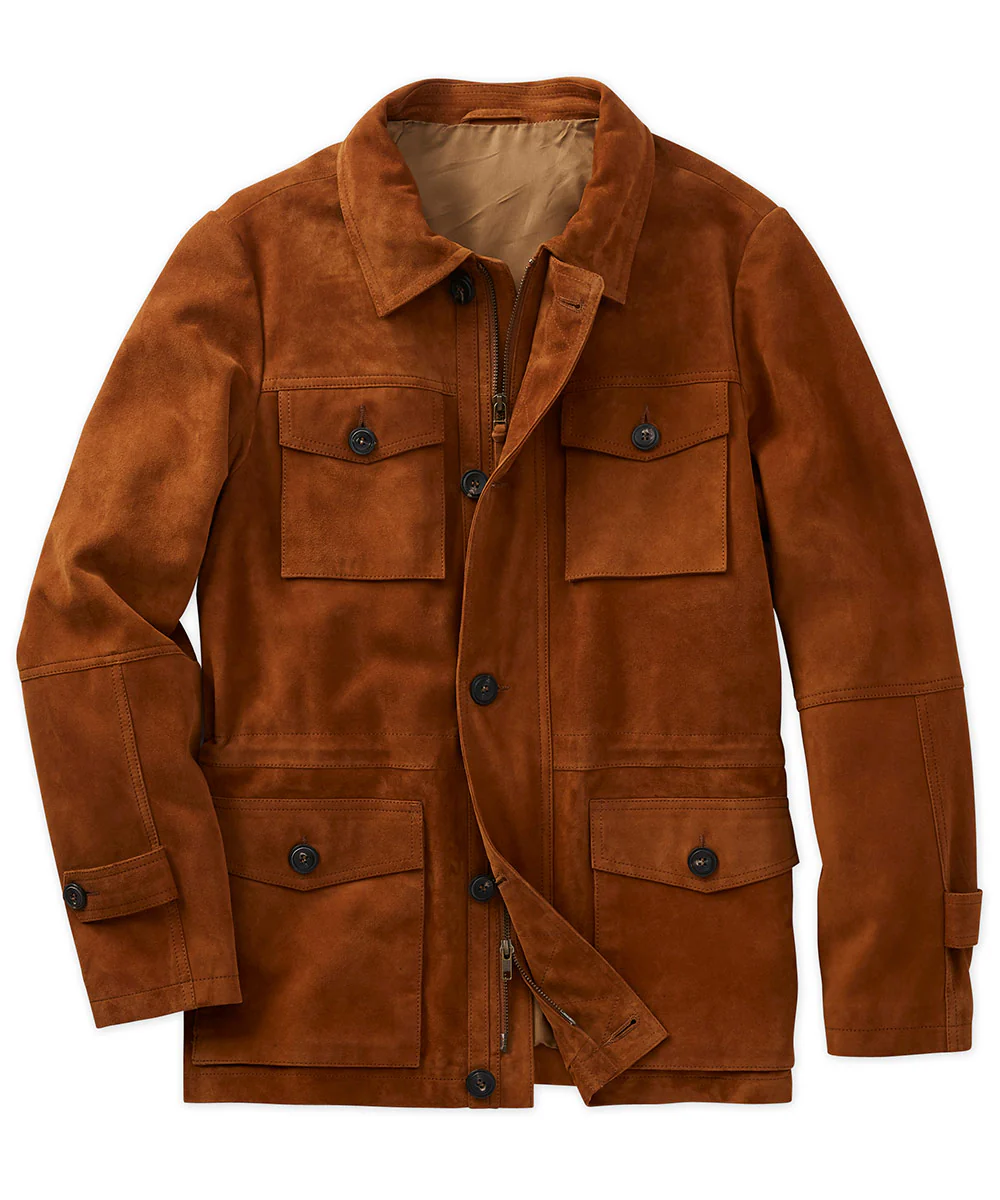 Westport Black Goat Suede Field Jacket - Image 3