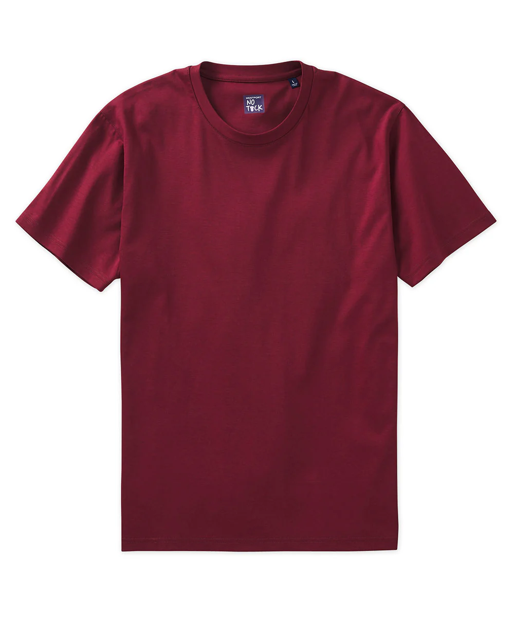 Westport No-Tuck LustreTech Stretch Cotton Short Sleeve Tee Shirt