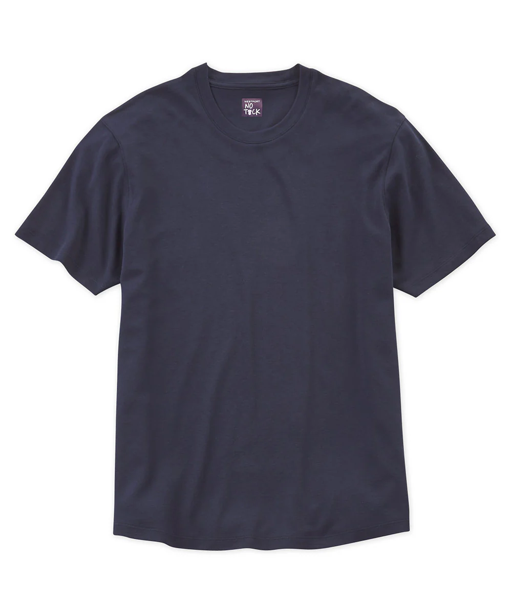 Westport No-Tuck LustreTech Stretch Cotton Short Sleeve Tee Shirt - Image 10