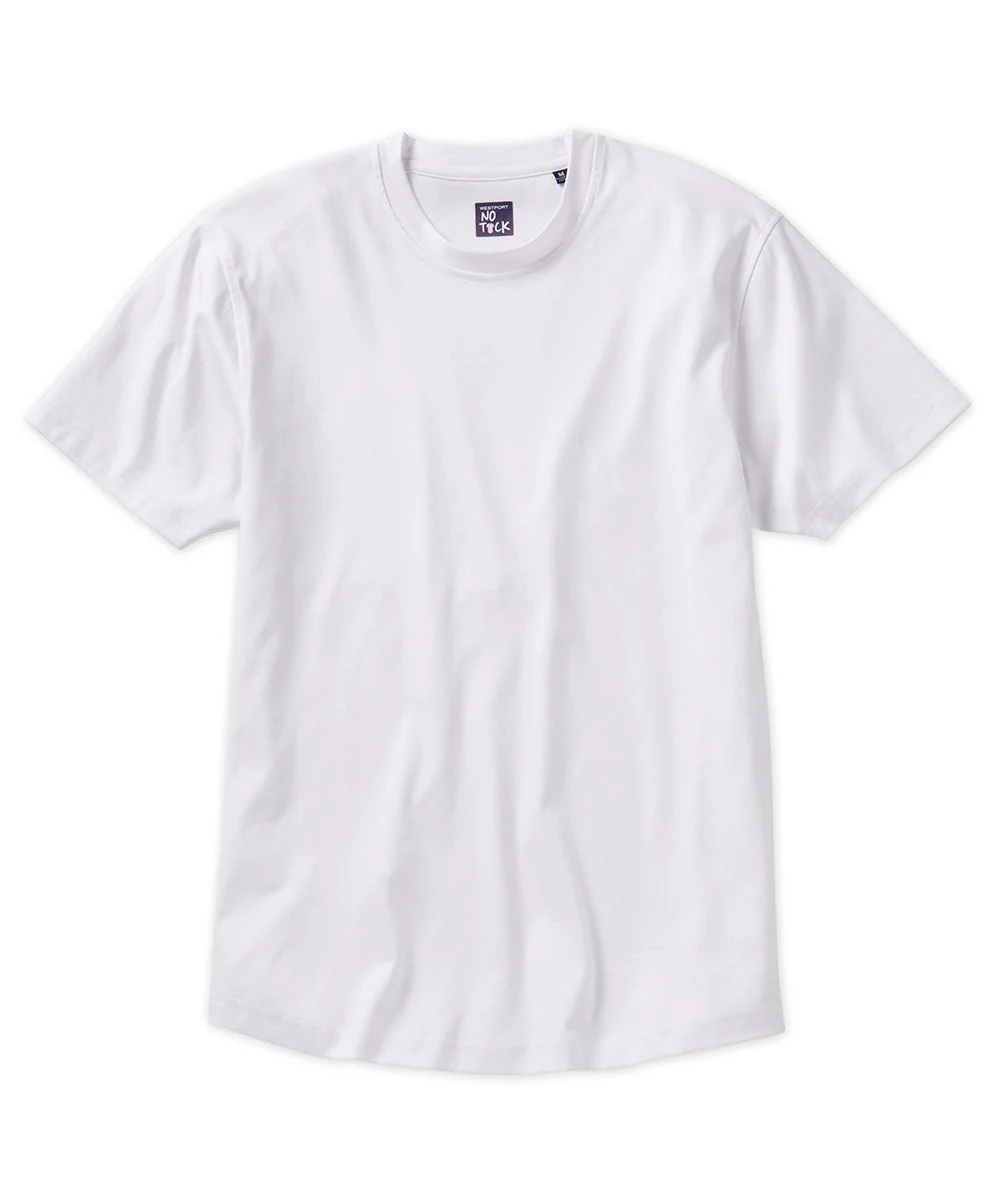 Westport No-Tuck LustreTech Stretch Cotton Short Sleeve Tee Shirt - Image 5