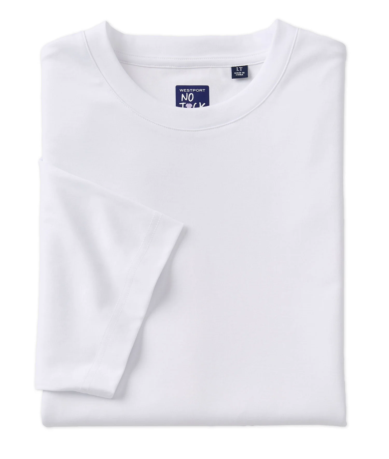 Westport No-Tuck LustreTech Stretch Cotton Short Sleeve Tee Shirt - Image 6