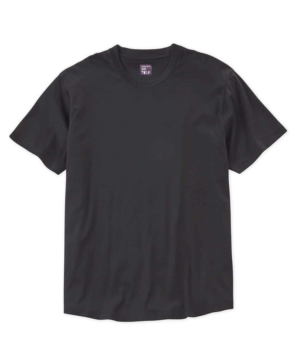 Westport No-Tuck LustreTech Stretch Cotton Short Sleeve Tee Shirt - Image 8