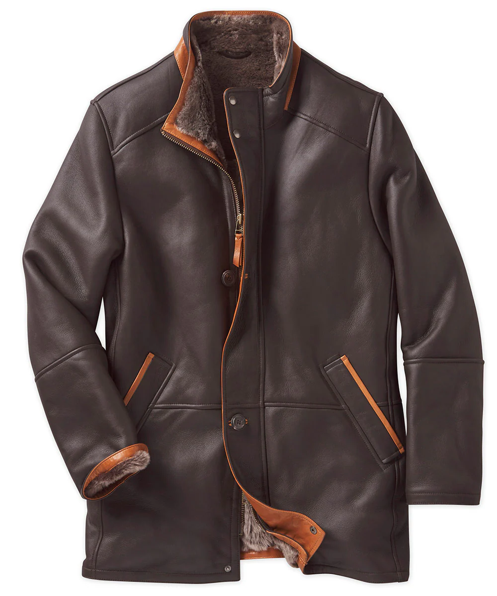 Westport Black Shearling Coat - Image 5