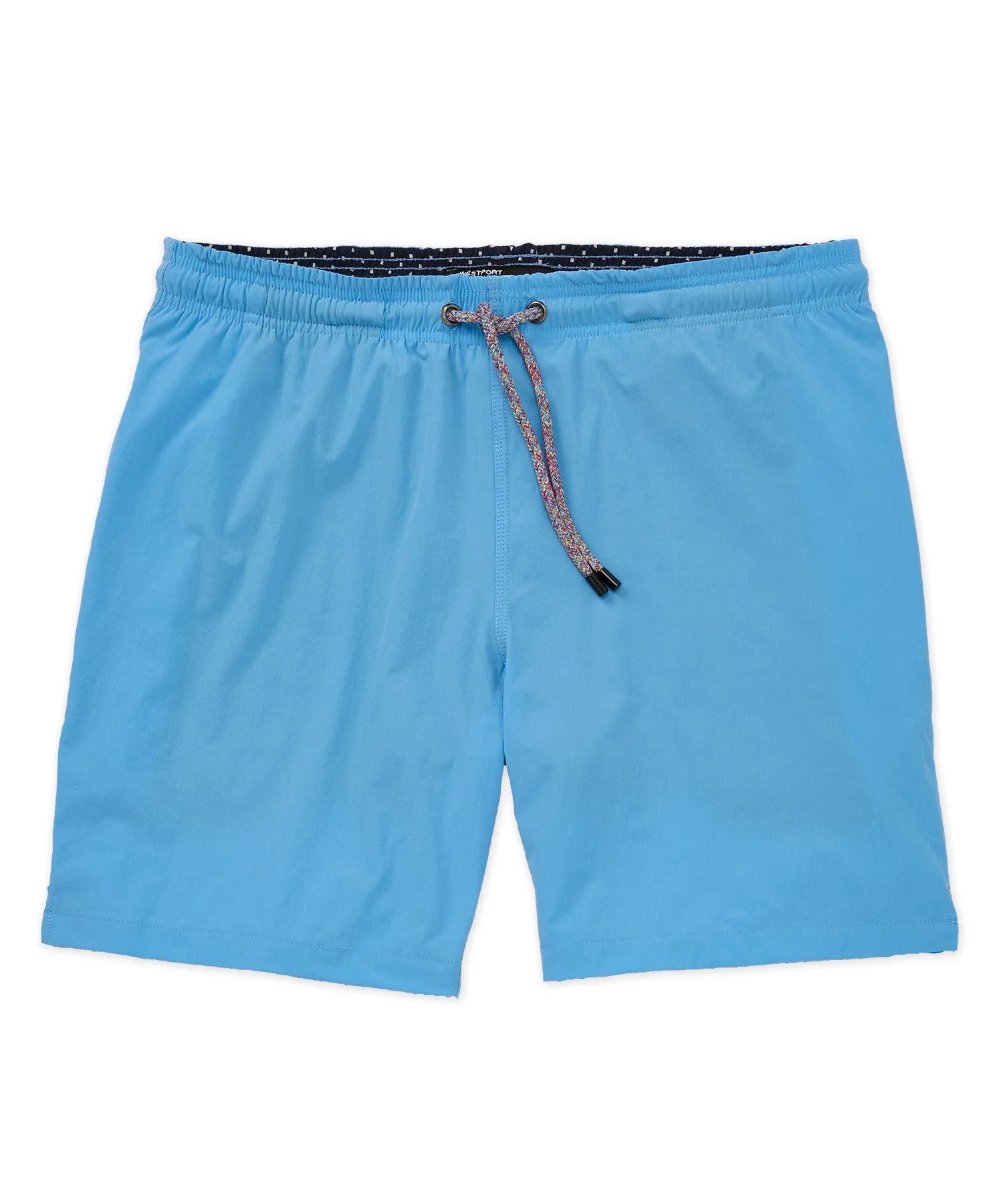 Westport Black Hampton Solid Stretch Swim Trunk with Boxer Lining - Image 11