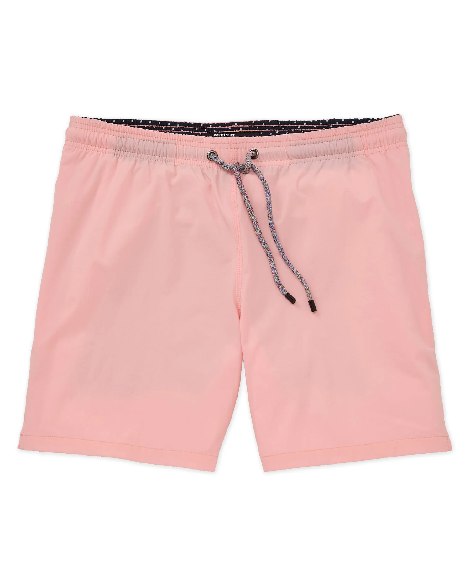 Westport Black Hampton Solid Stretch Swim Trunk with Boxer Lining - Image 16