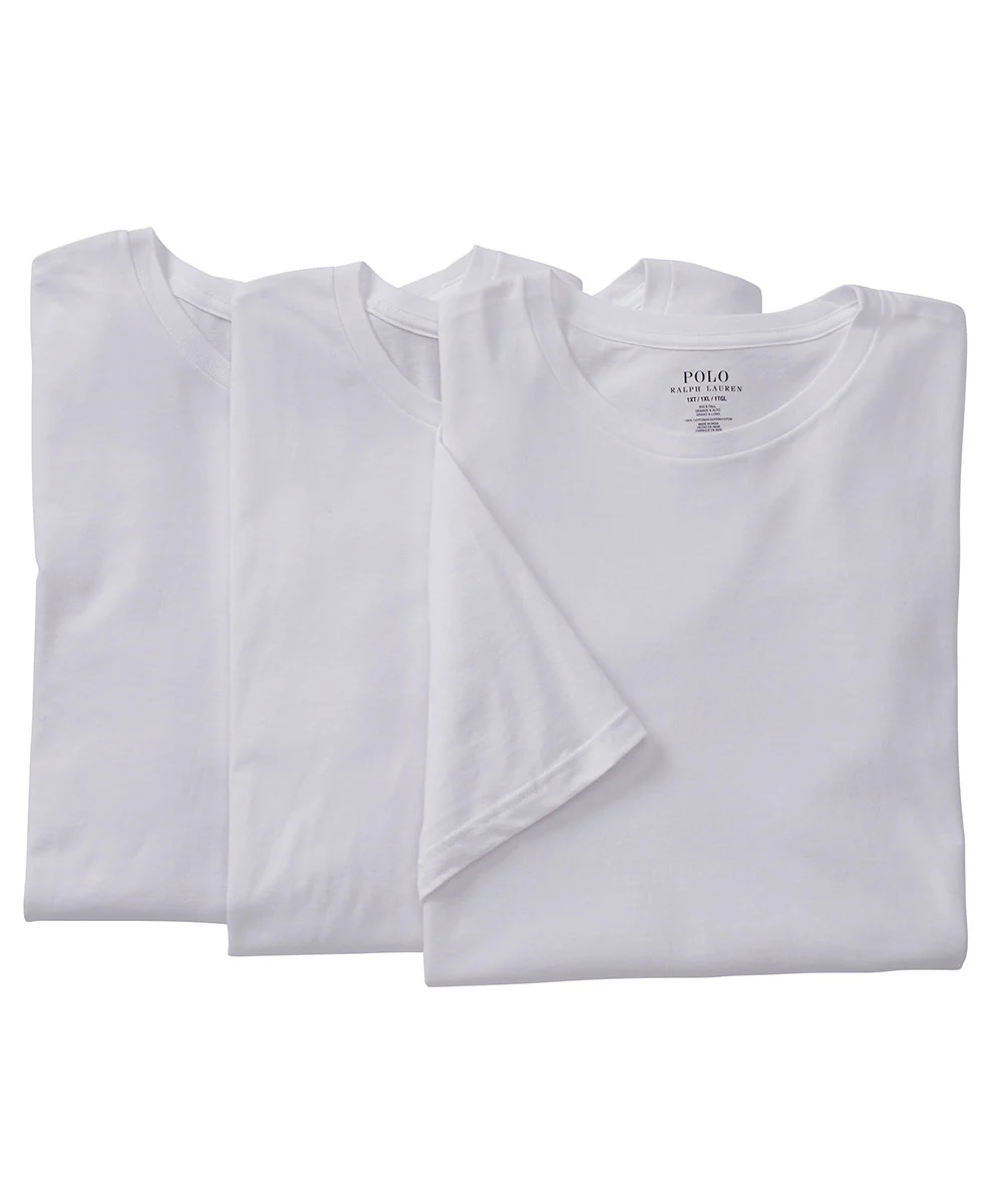 Polo Ralph Lauren Cotton Crewneck T-Shirt (3-Pack) - Image 3