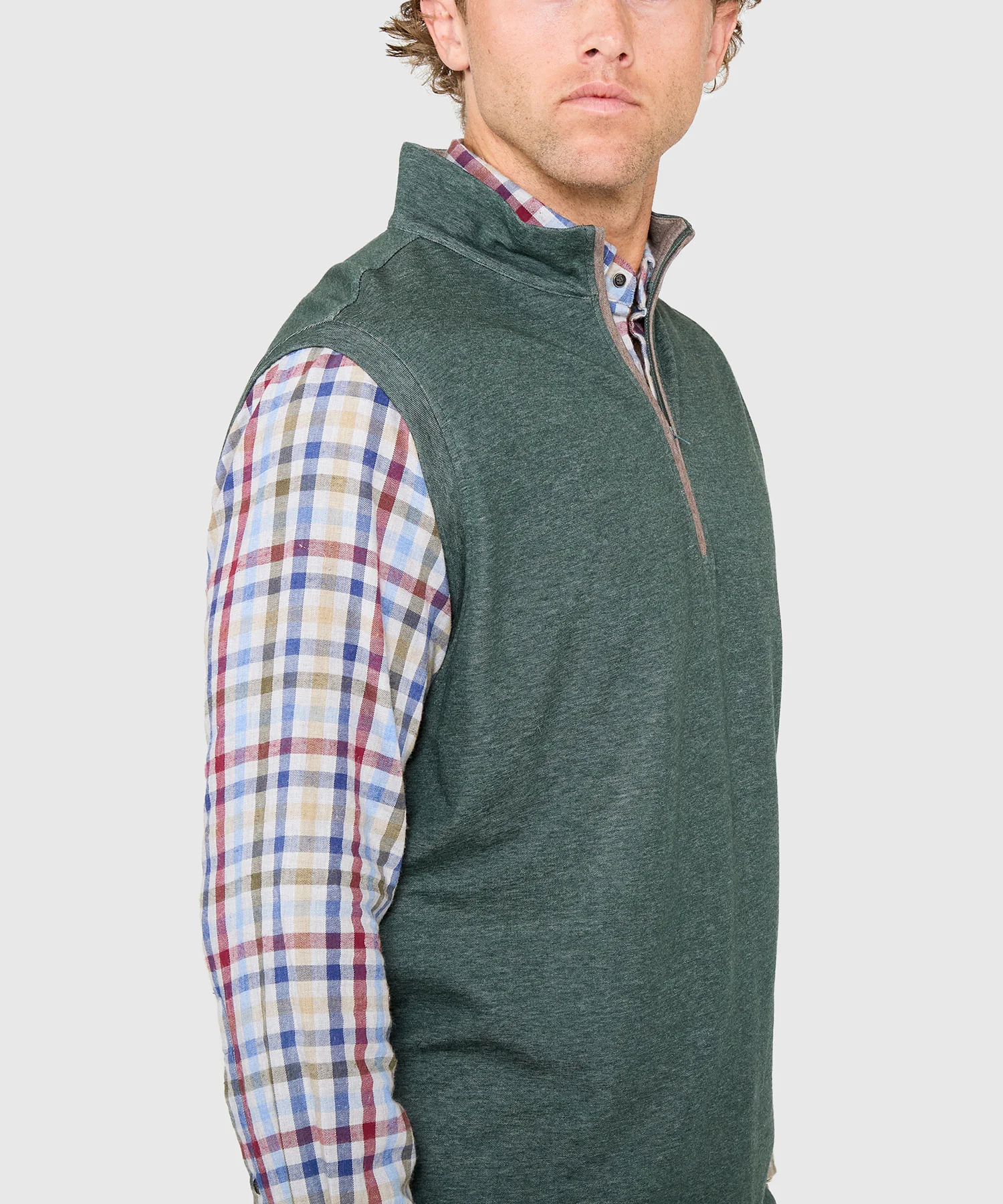 Westport Lifestyle Melange Quarter-Zip Vest - Image 9