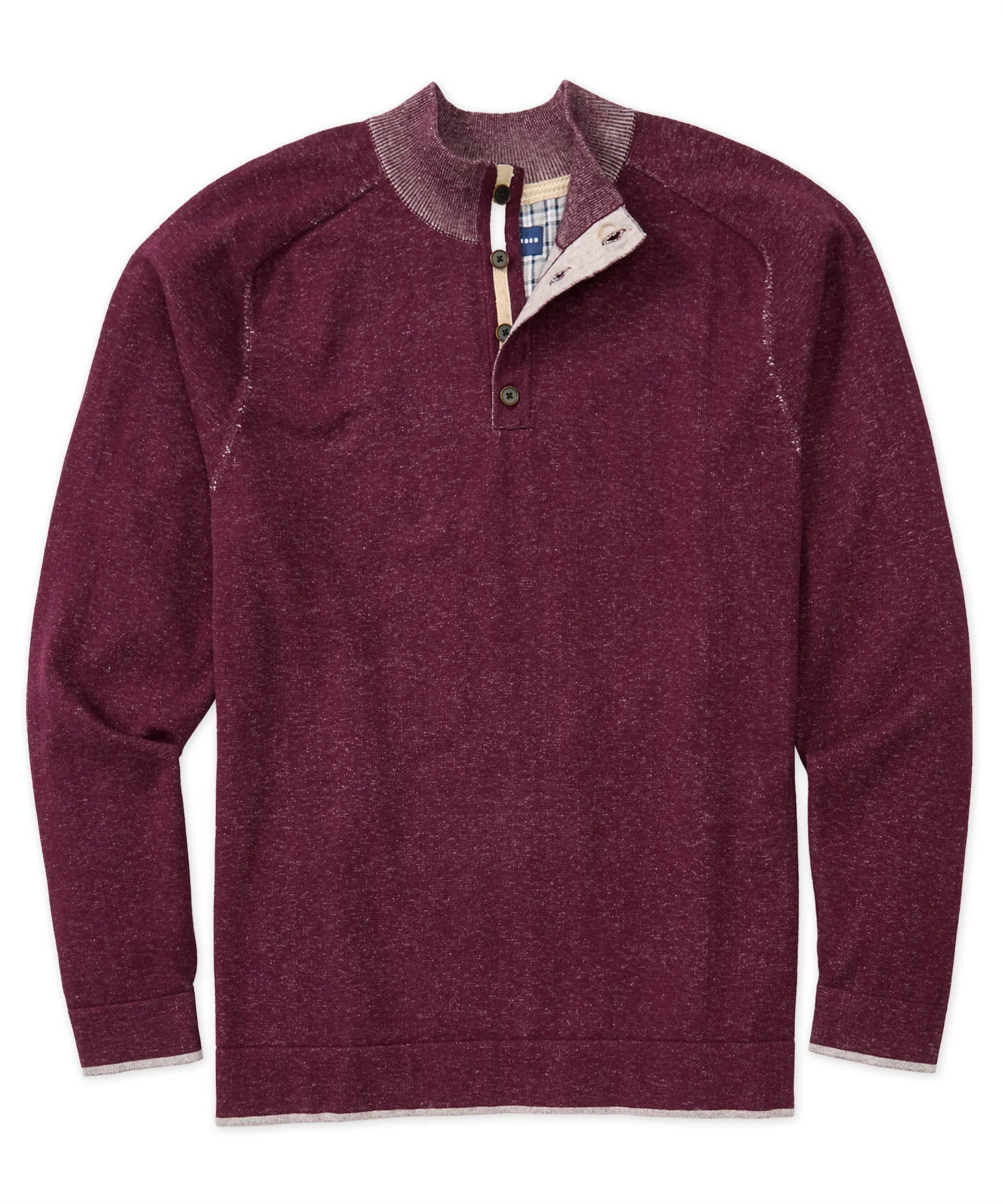 Westport 1989 Plaited Button Mock Sweater - Image 3