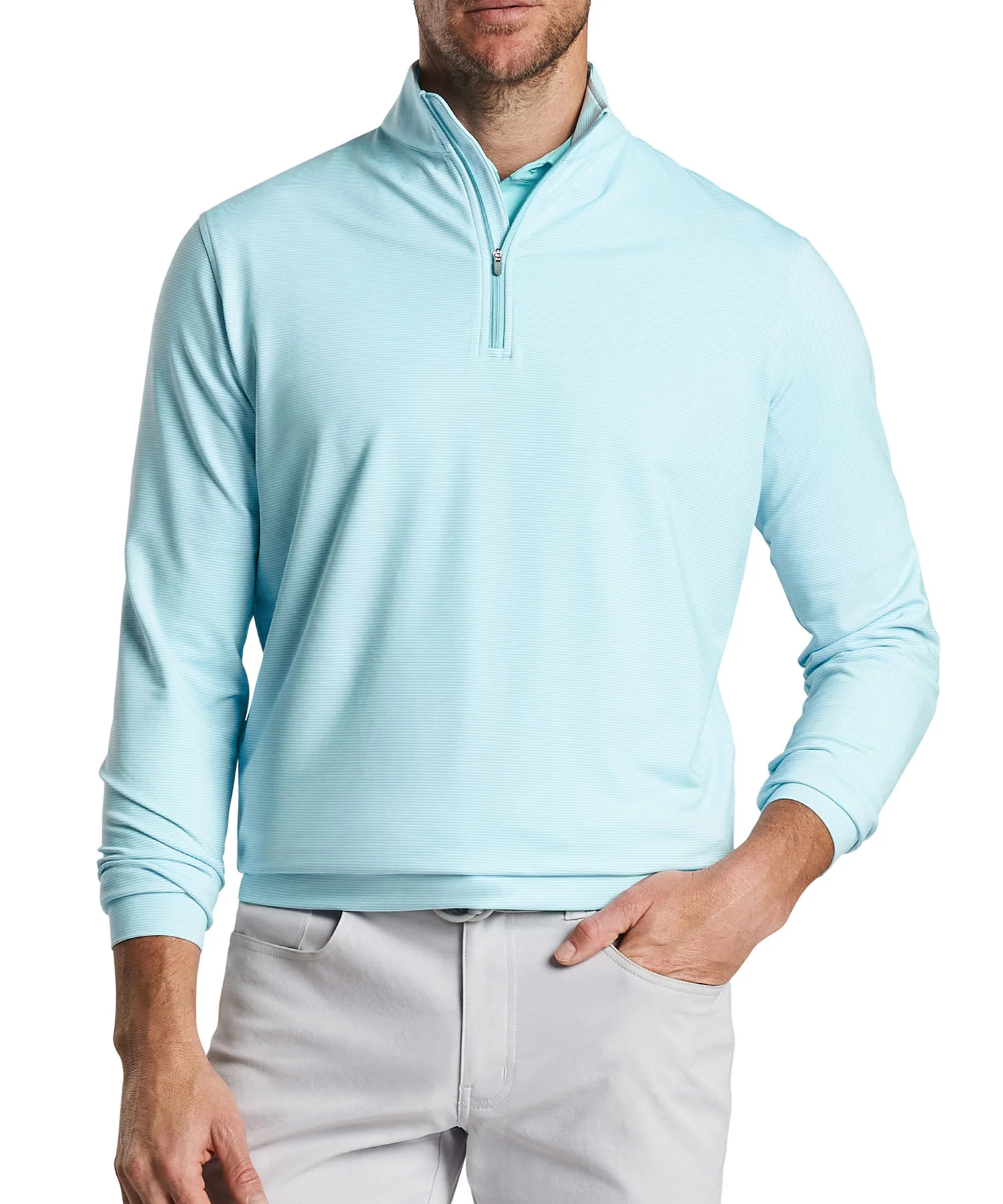 Peter Millar Sugar Stripe Perth Quarter-Zip Pullover - Image 19