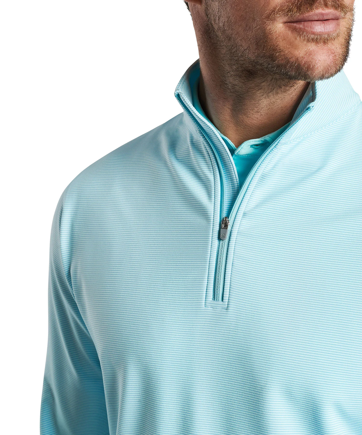 Peter Millar Sugar Stripe Perth Quarter-Zip Pullover - Image 20