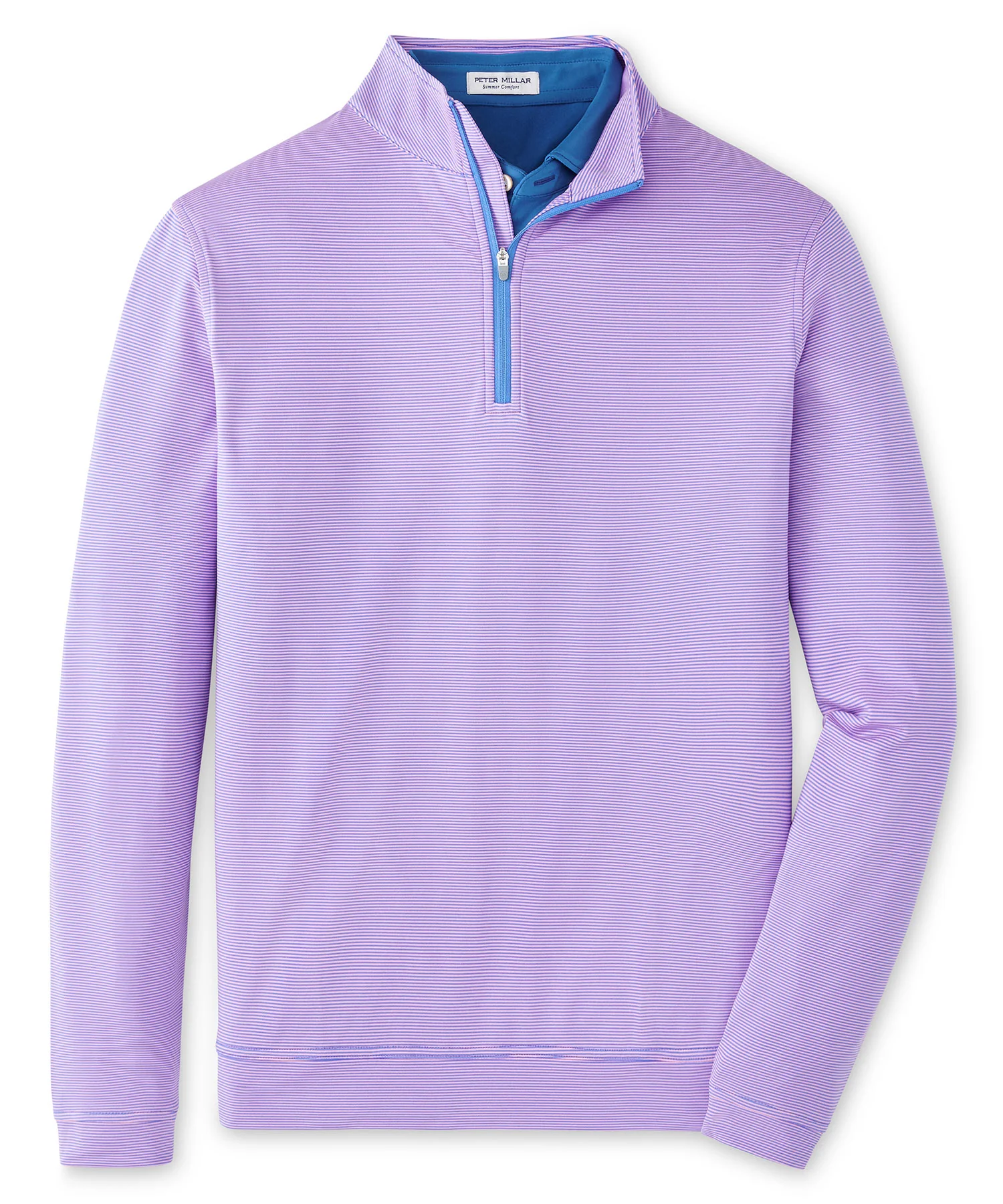 Peter Millar Sugar Stripe Perth Quarter-Zip Pullover - Image 33