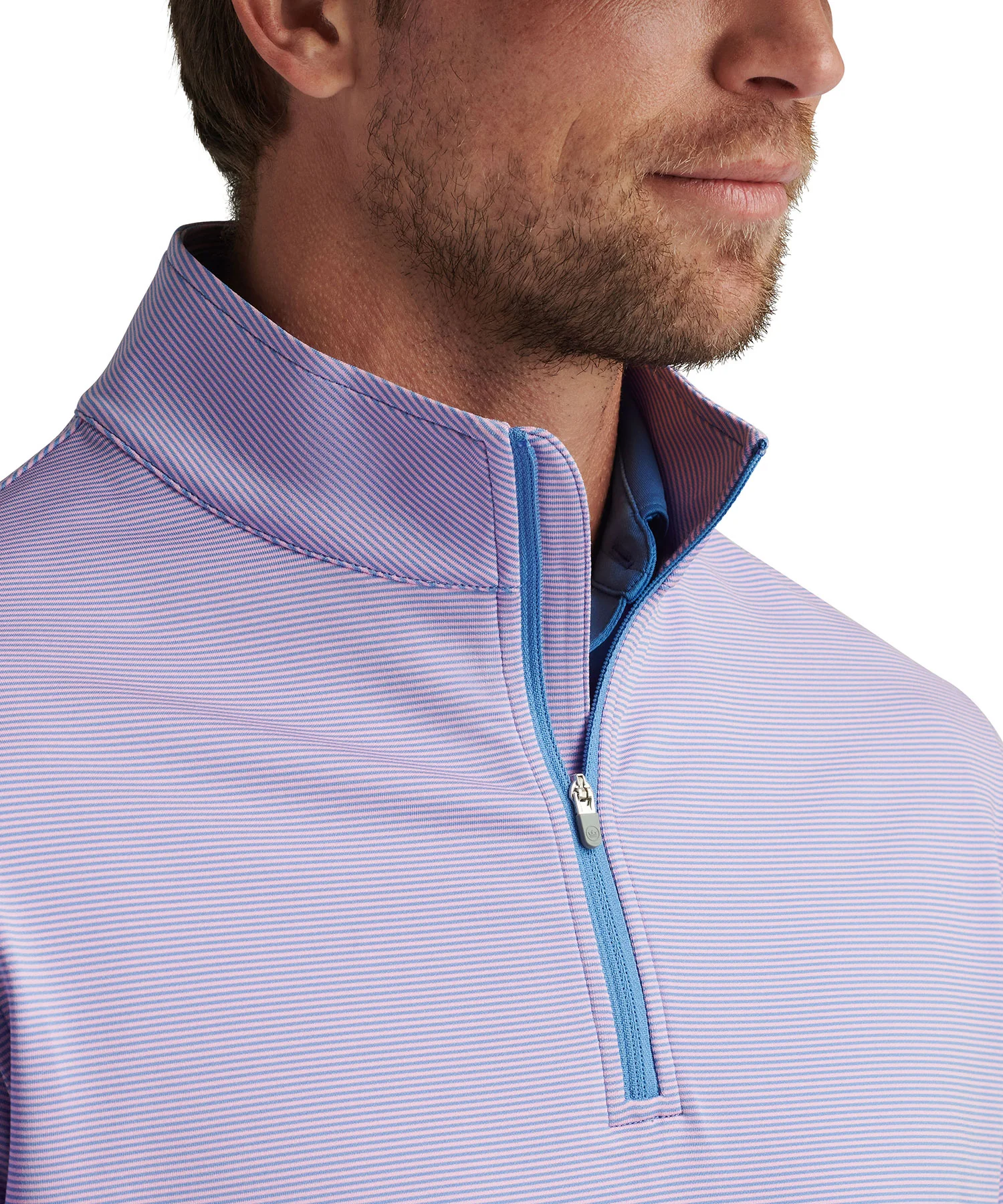 Peter Millar Sugar Stripe Perth Quarter-Zip Pullover - Image 35