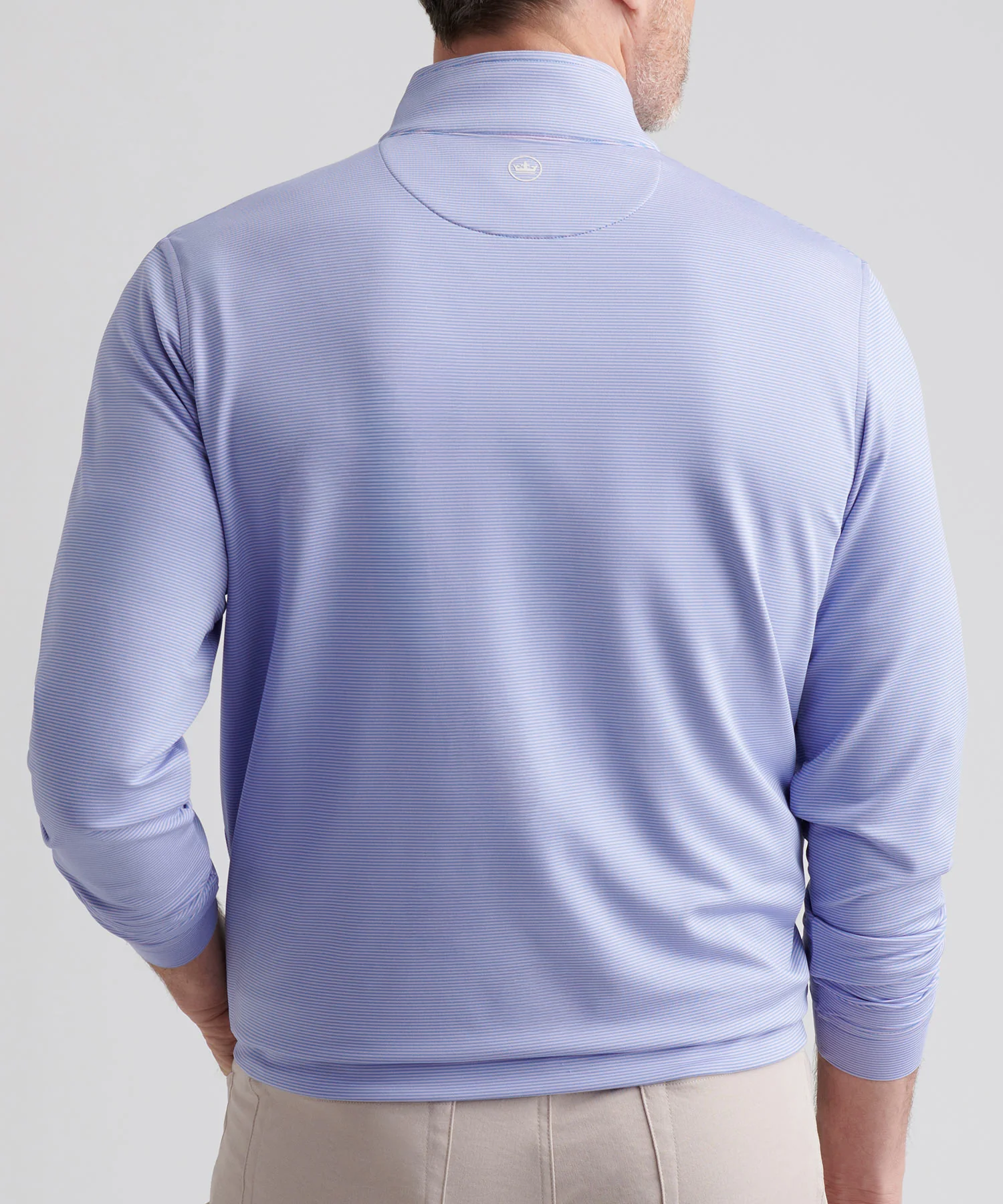 Peter Millar Sugar Stripe Perth Quarter-Zip Pullover - Image 40