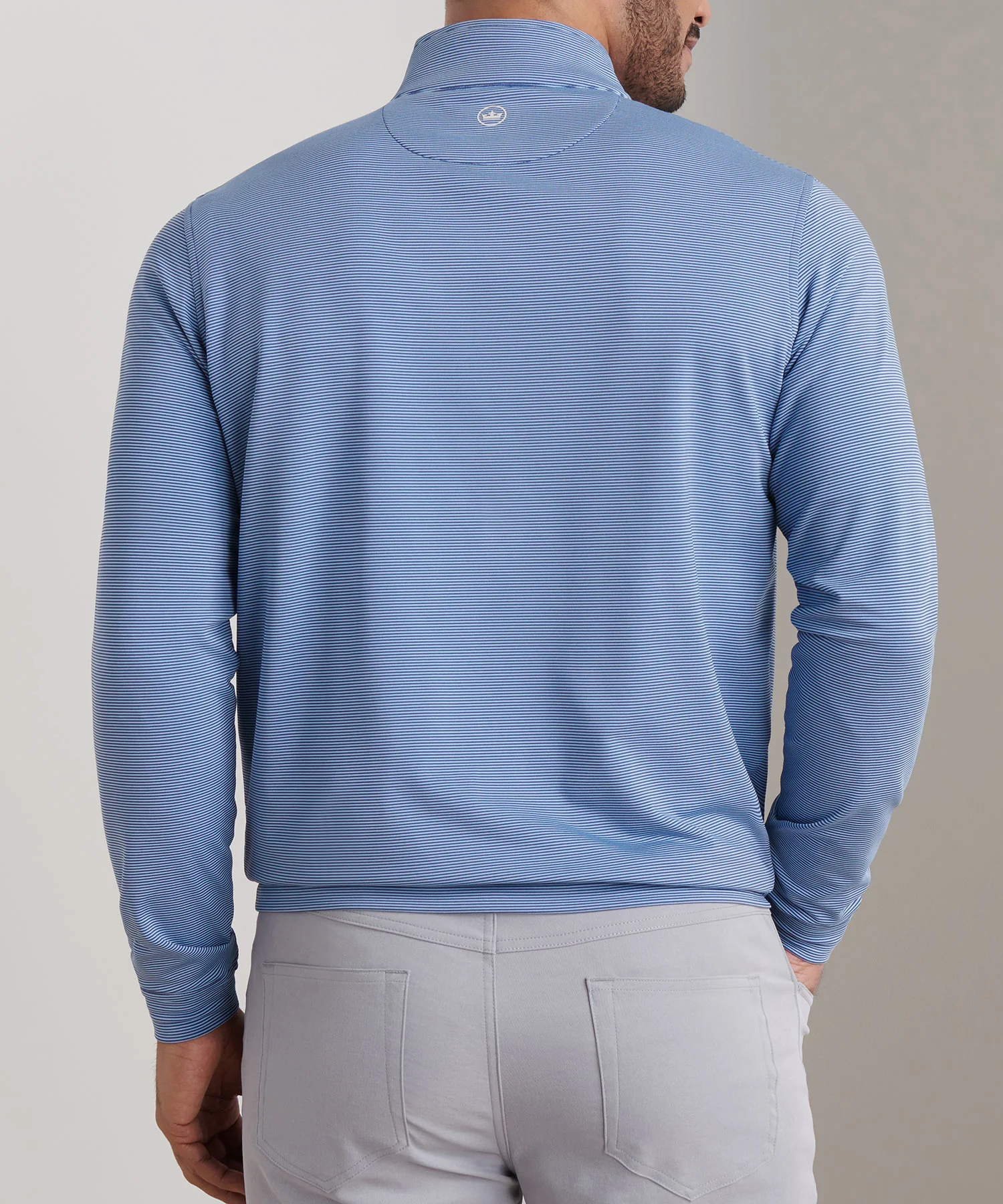 Peter Millar Sugar Stripe Perth Quarter-Zip Pullover - Image 44