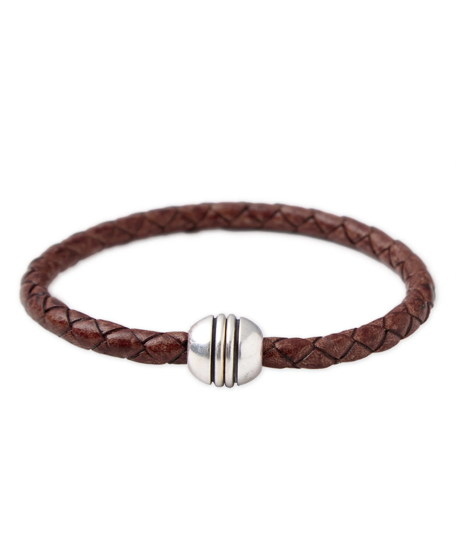 Torino Woven Single Ball Magnetic Clasp Bracelet - Image 4