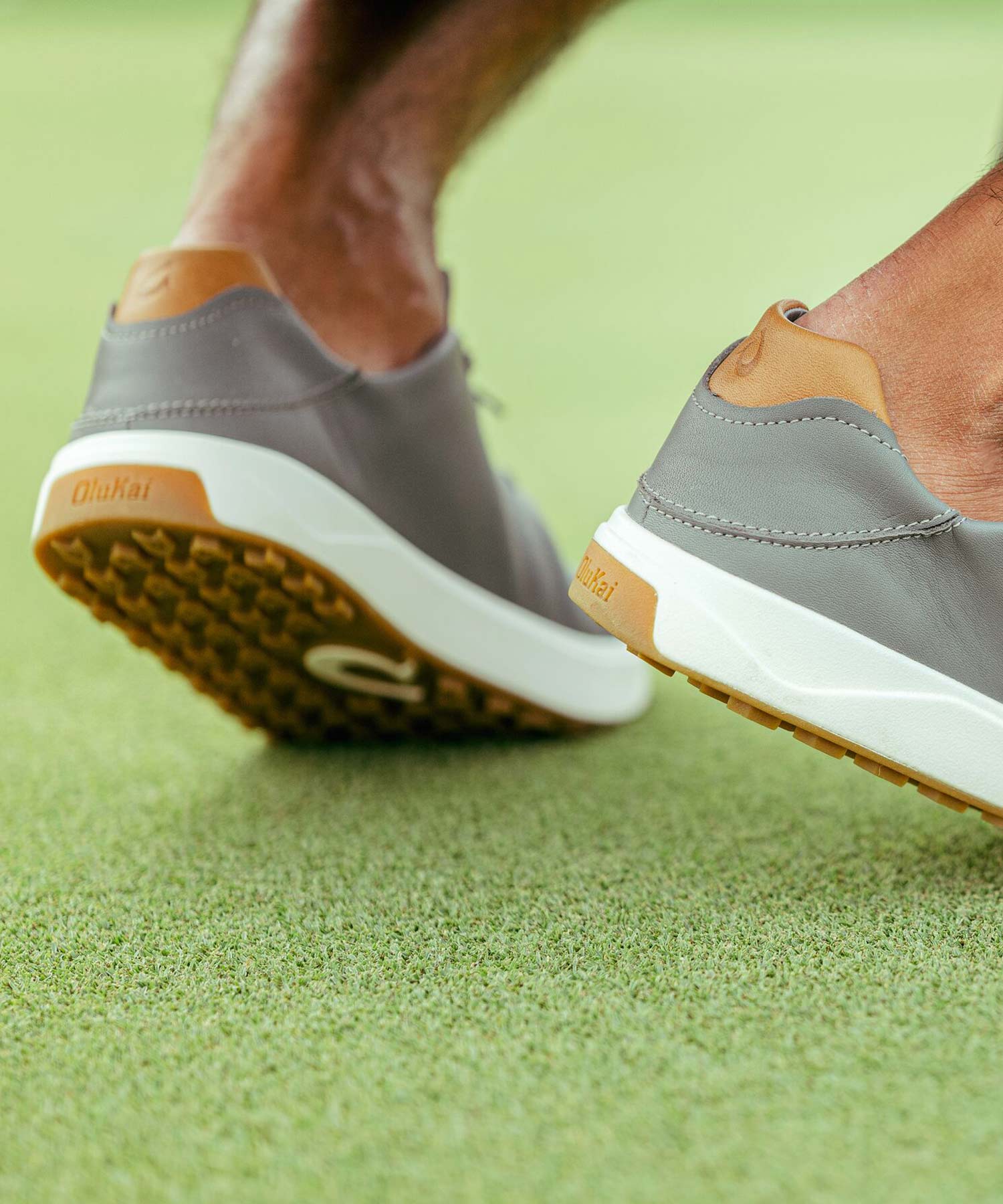 OluKai Wai Alae Leather Golf Lace Up Shoe - Image 4