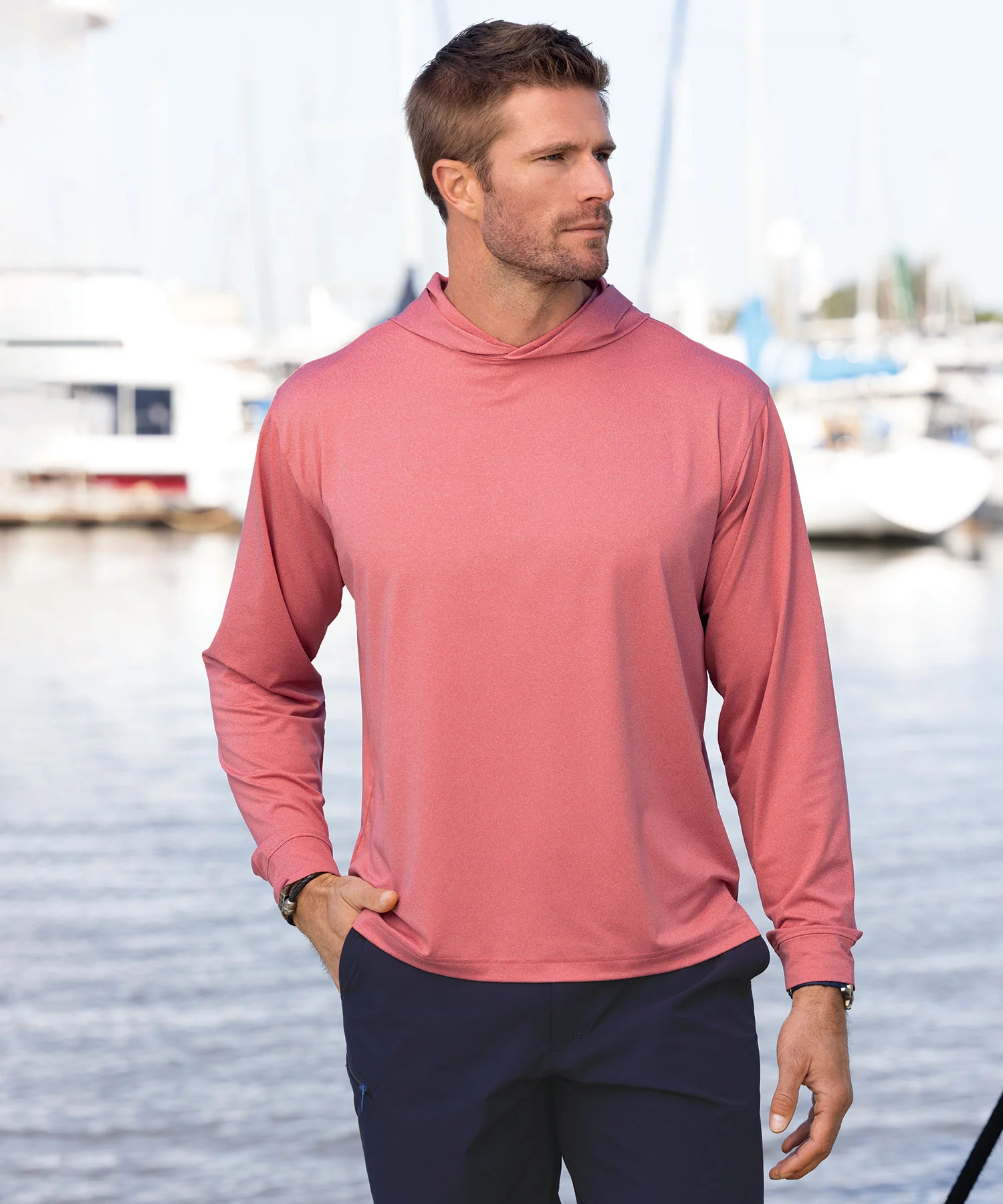 Westport Lifestyle Long Sleeve Performance Hoodie Pullover - Image 2