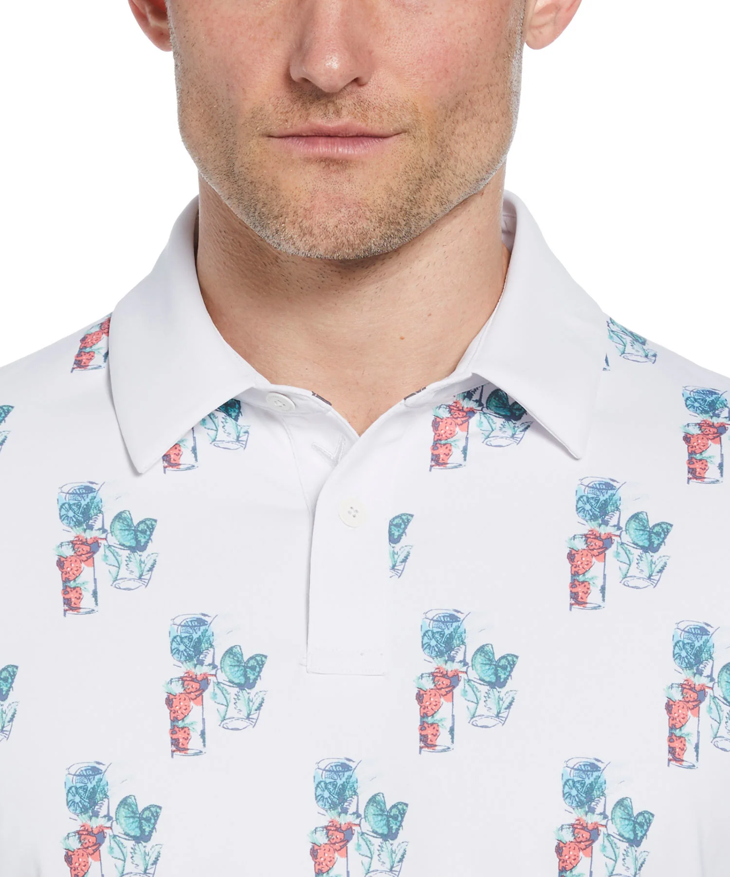Callaway 19th Hole Print Polo Knit Shirt - Image 3