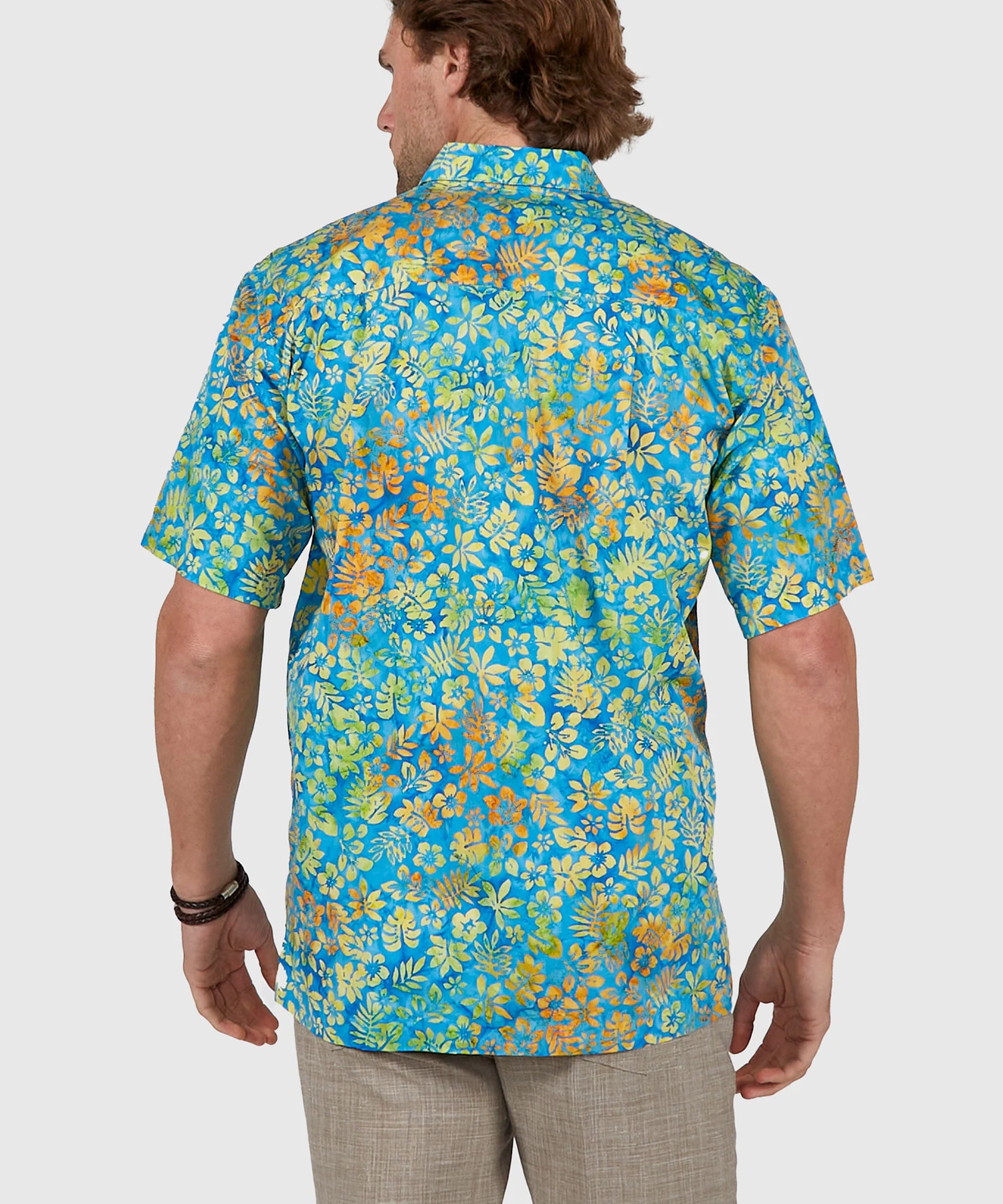 Westport Black Short Sleeve Batik Print Camp Shirt - Image 4