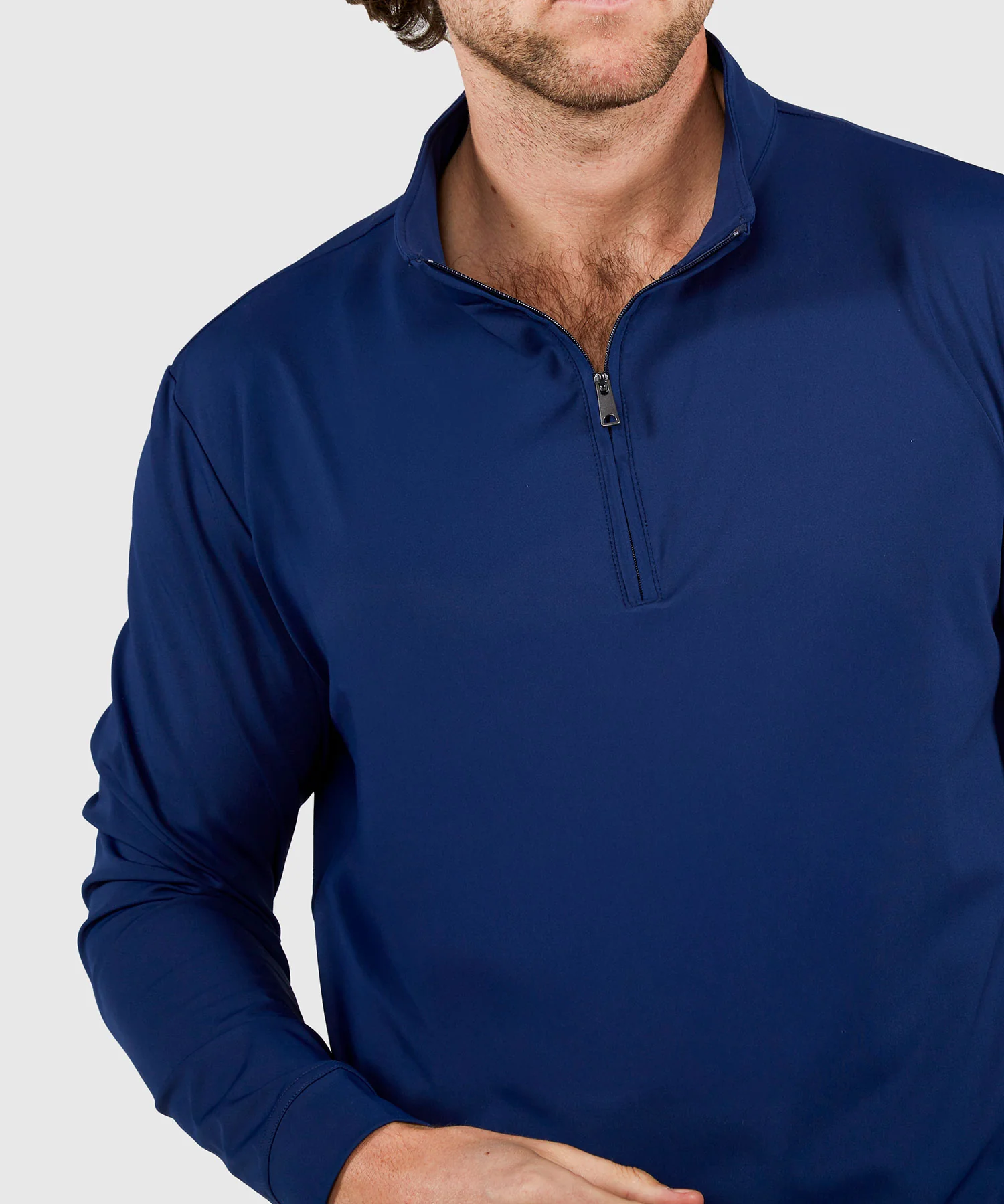 Westport No-Tuck Long Sleeve Stretch Performance Quarter Zip Pullover - Image 7