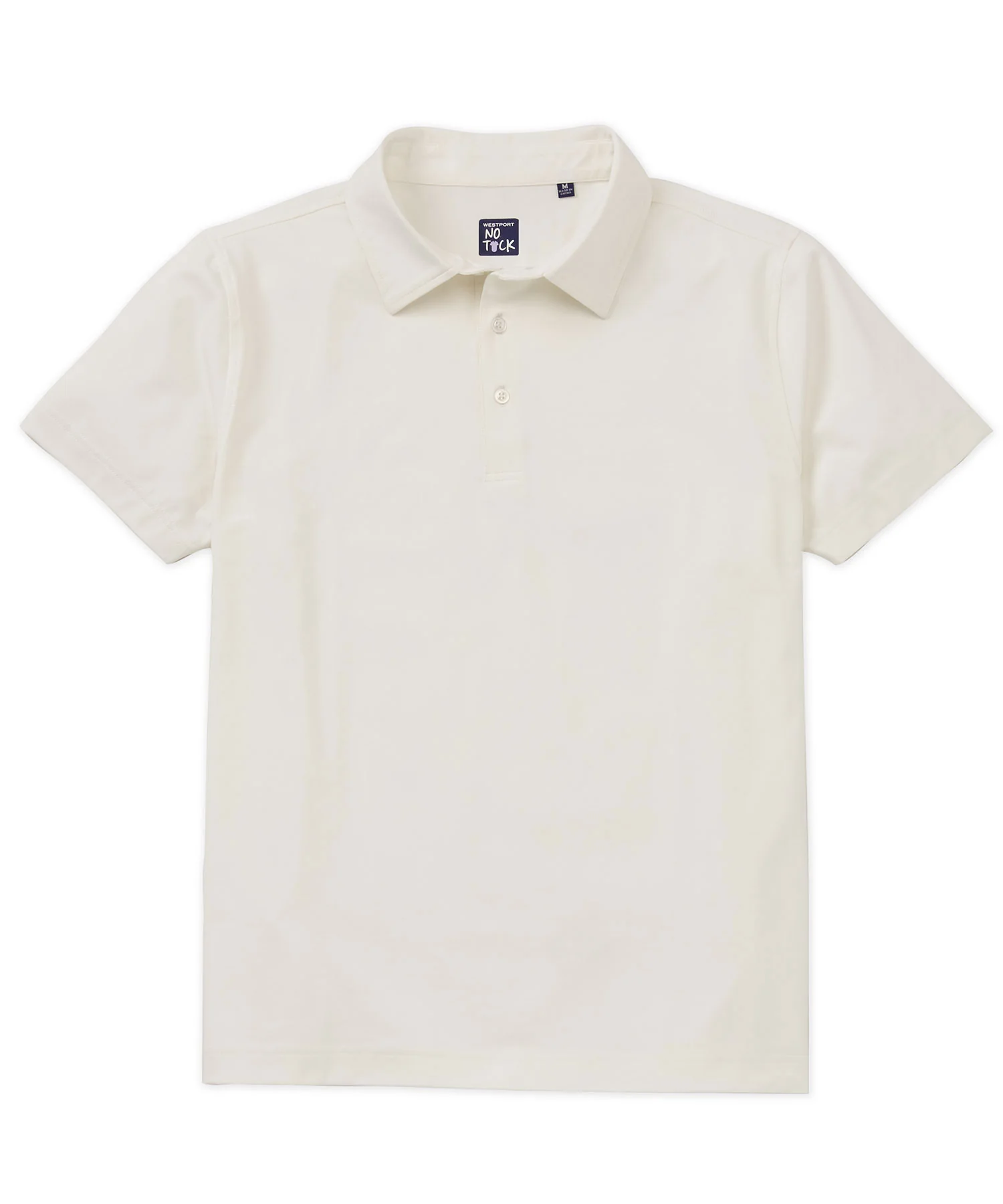Westport No-Tuck Short Sleeve Cotton Performance Stretch Polo Knit Shirt