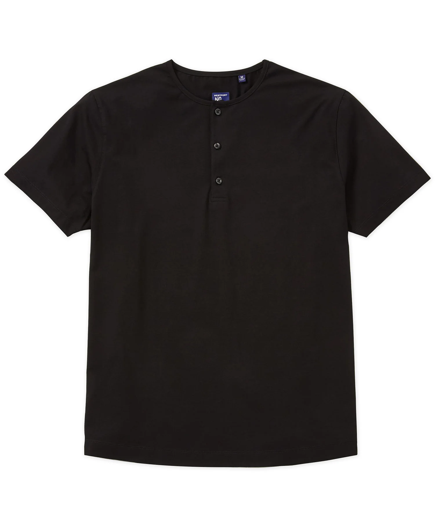 Westport No-Tuck Short Sleeve Cotton Performance Stretch Henley Knit Shirt - Image 4
